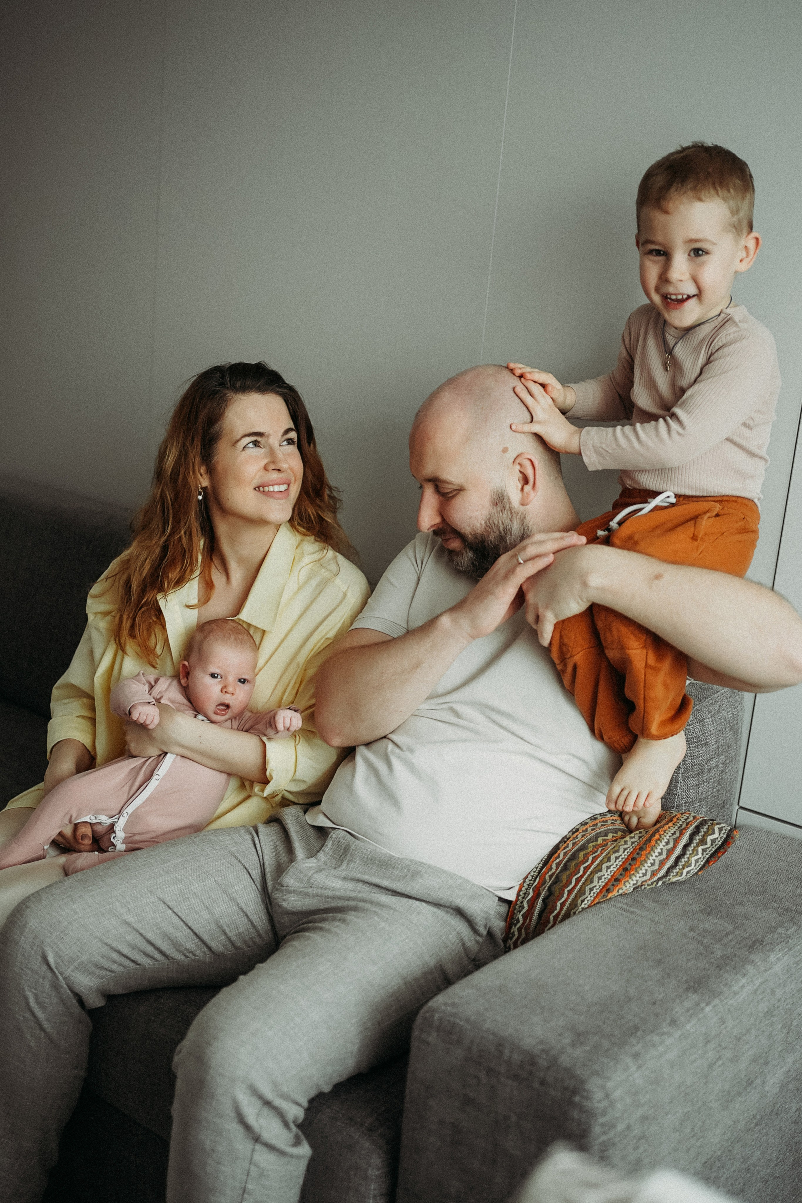 Елена, Андрей и малыши. Фотограф Наталья Колганова
