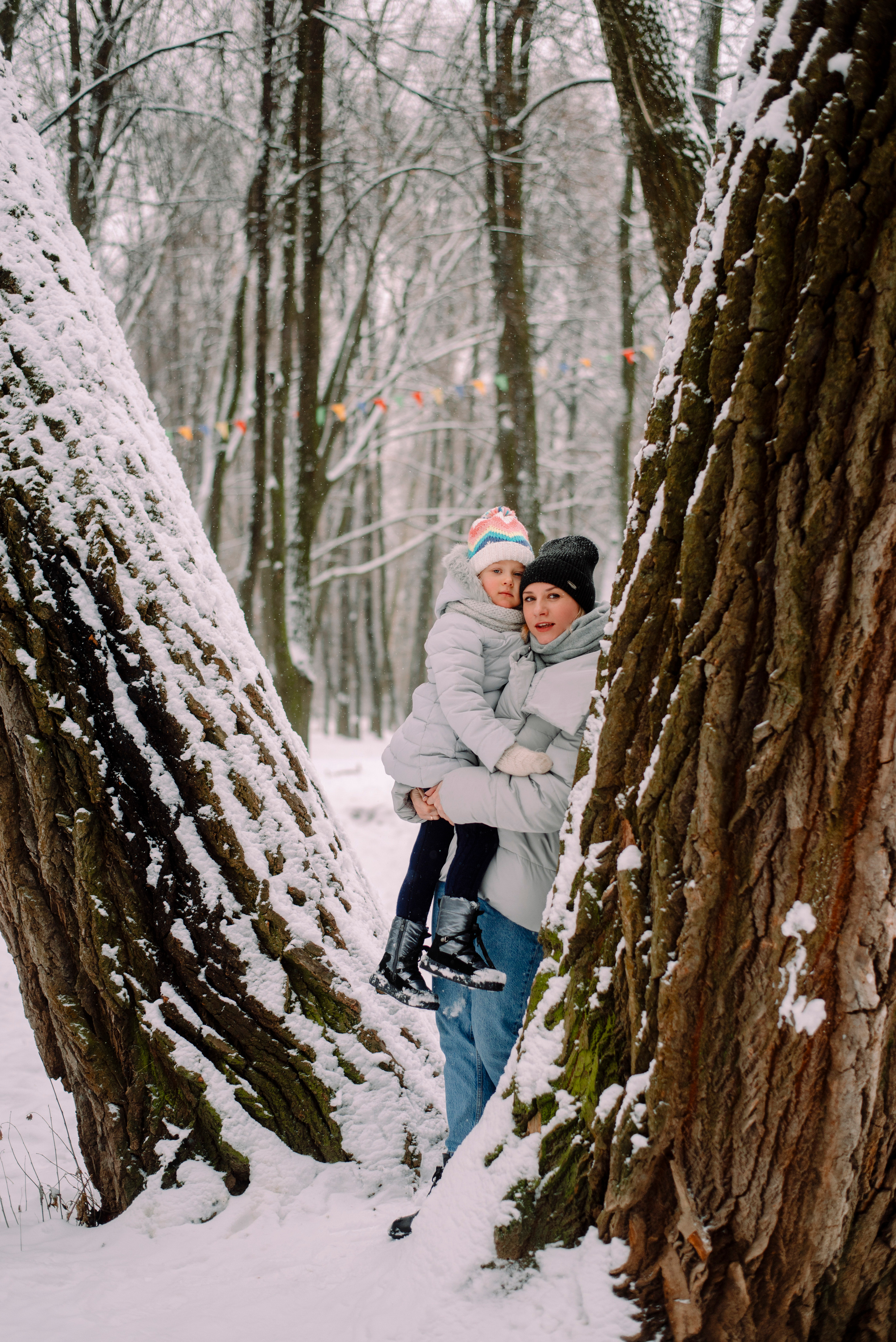 Зимняя прогулка в парке. Семейный и свадебный фотограф в Рязани Лиза Голованова