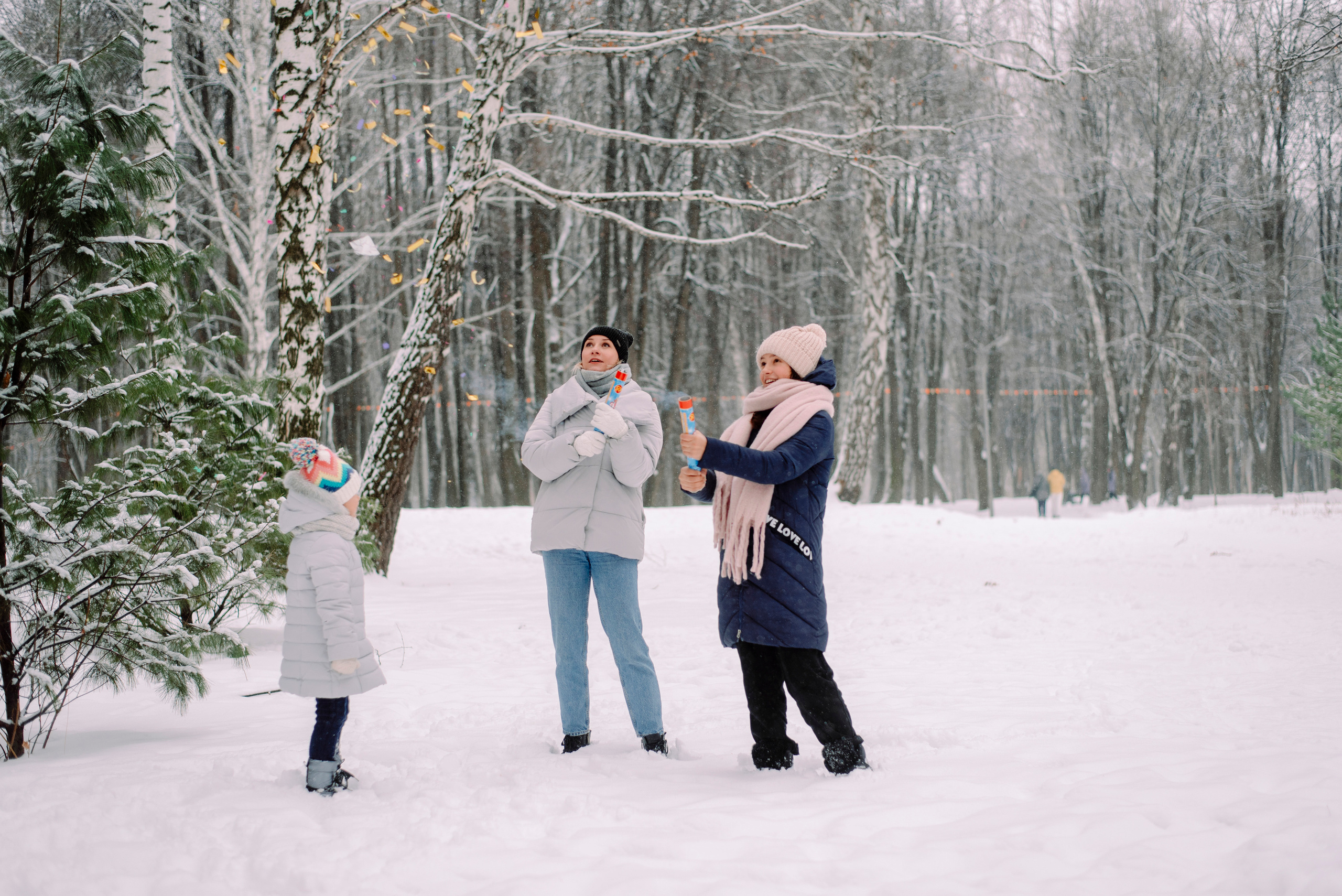 Зимняя прогулка в парке. Семейный и свадебный фотограф в Рязани Лиза Голованова