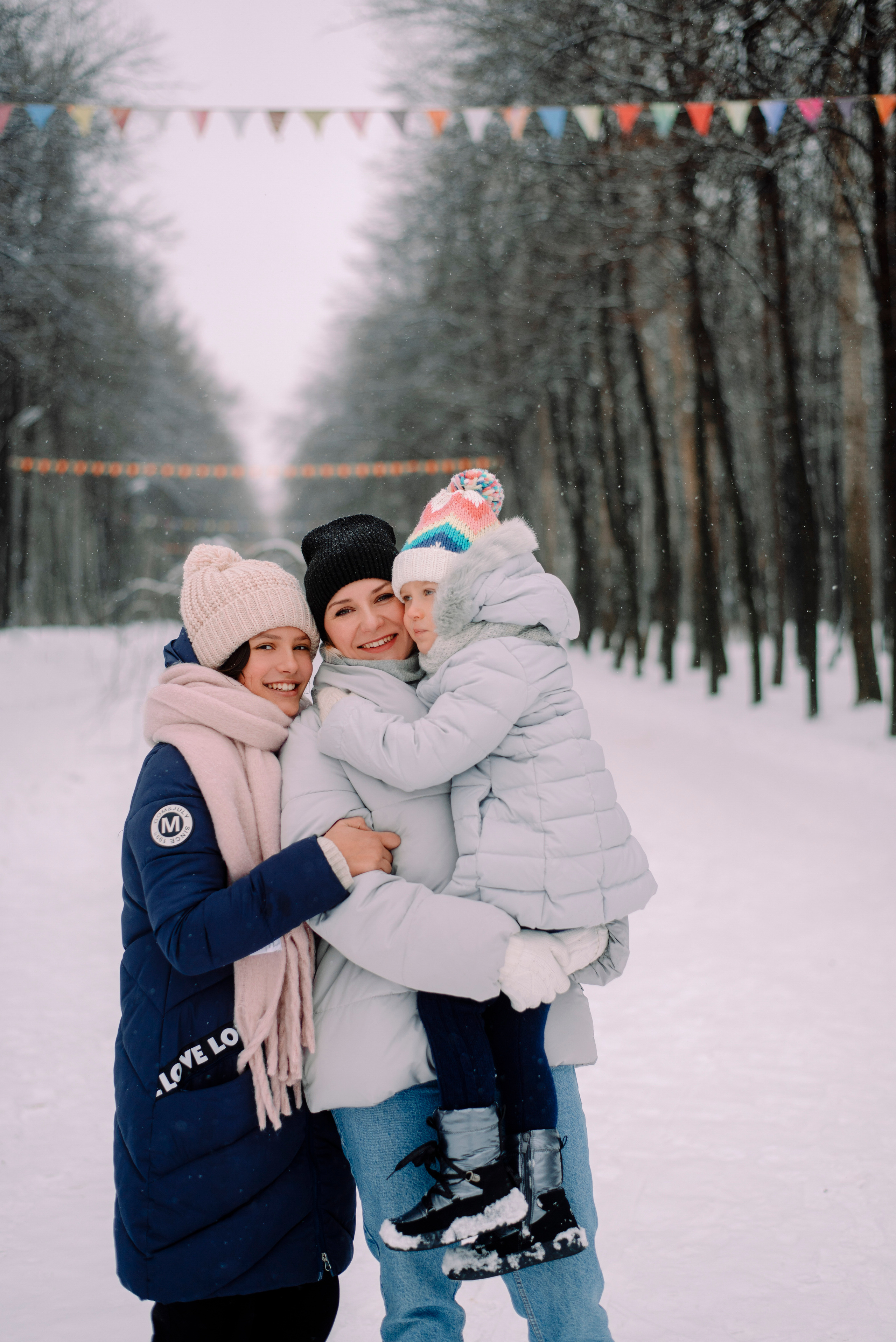 Зимняя прогулка в парке. Семейный и свадебный фотограф в Рязани Лиза Голованова