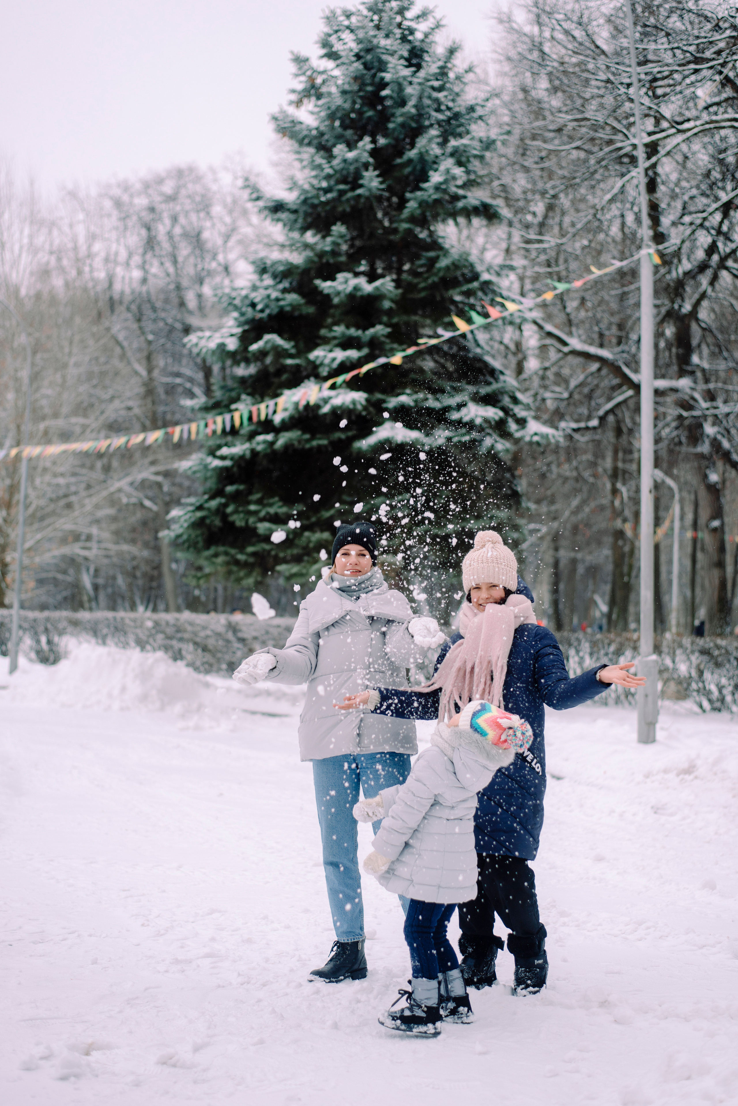 Зимняя прогулка в парке. Семейный и свадебный фотограф в Рязани Лиза Голованова