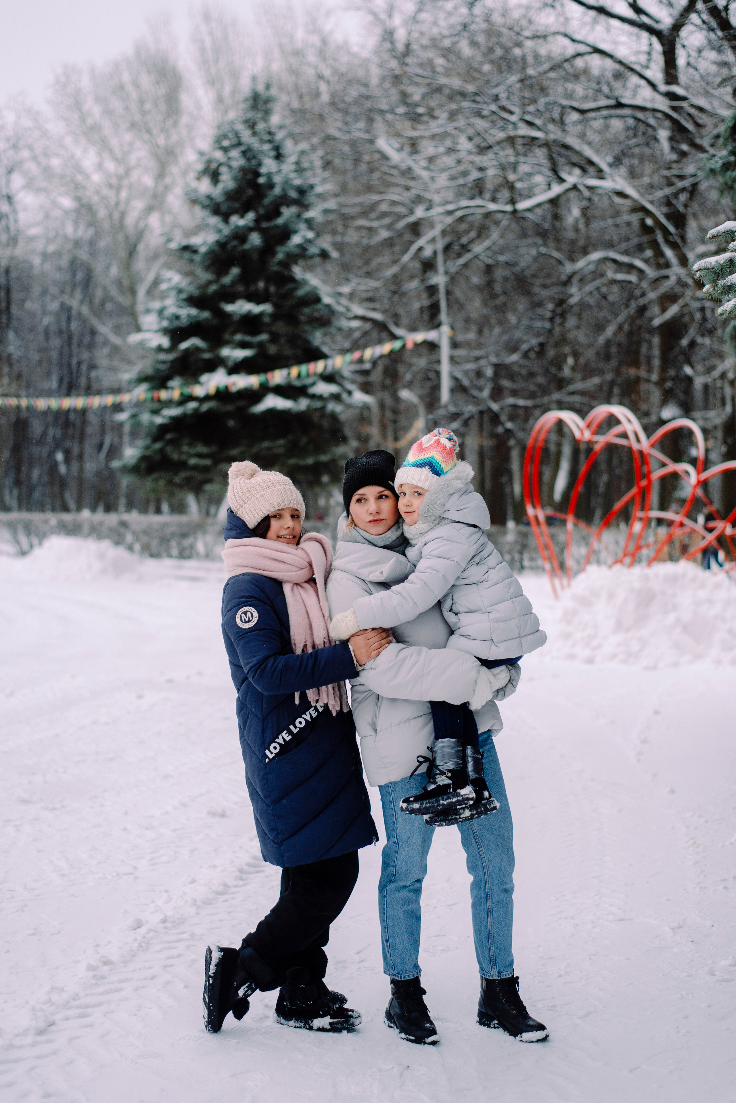 Зимняя прогулка в парке. Семейный и свадебный фотограф в Рязани Лиза Голованова