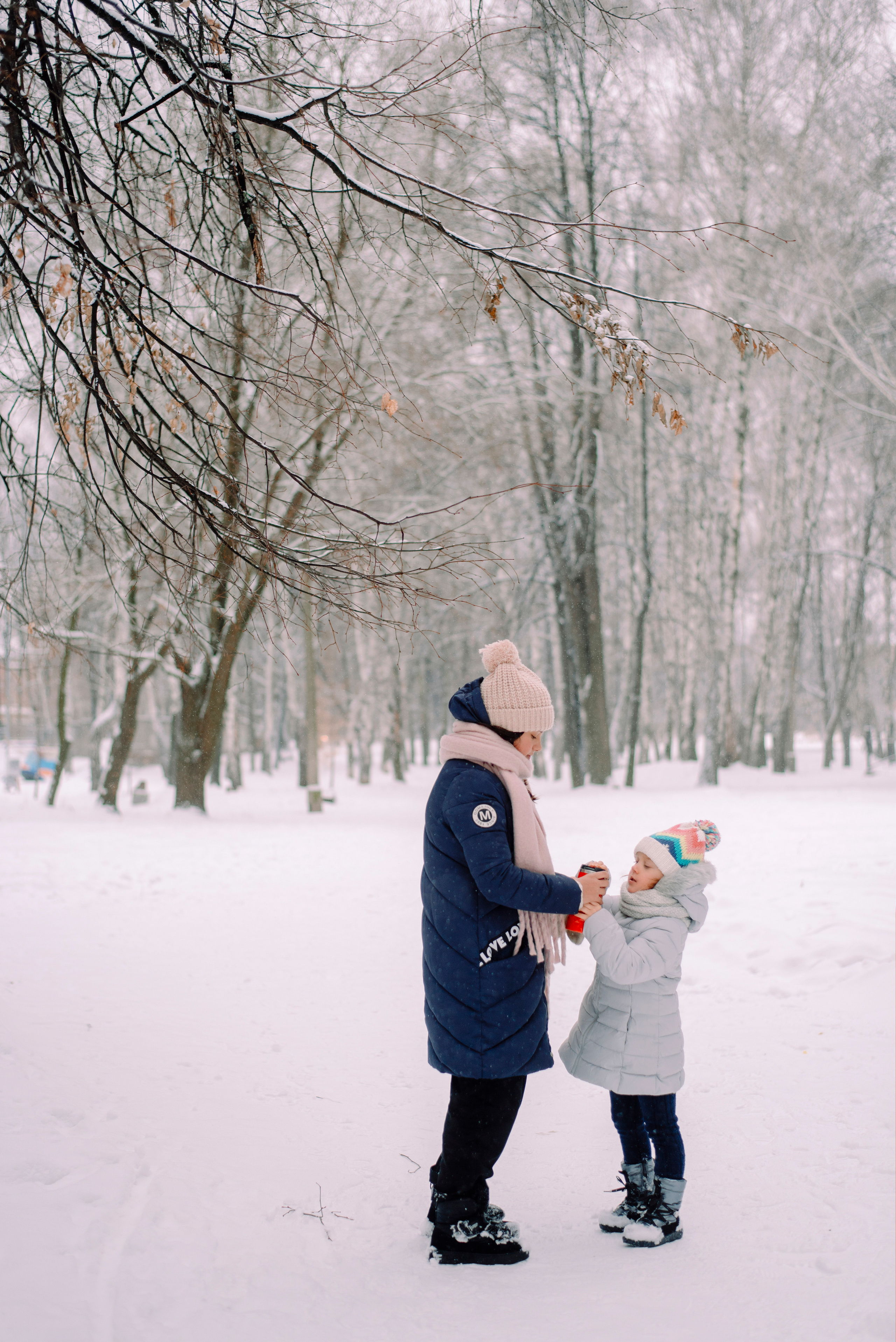 Зимняя прогулка в парке. Семейный и свадебный фотограф в Рязани Лиза Голованова