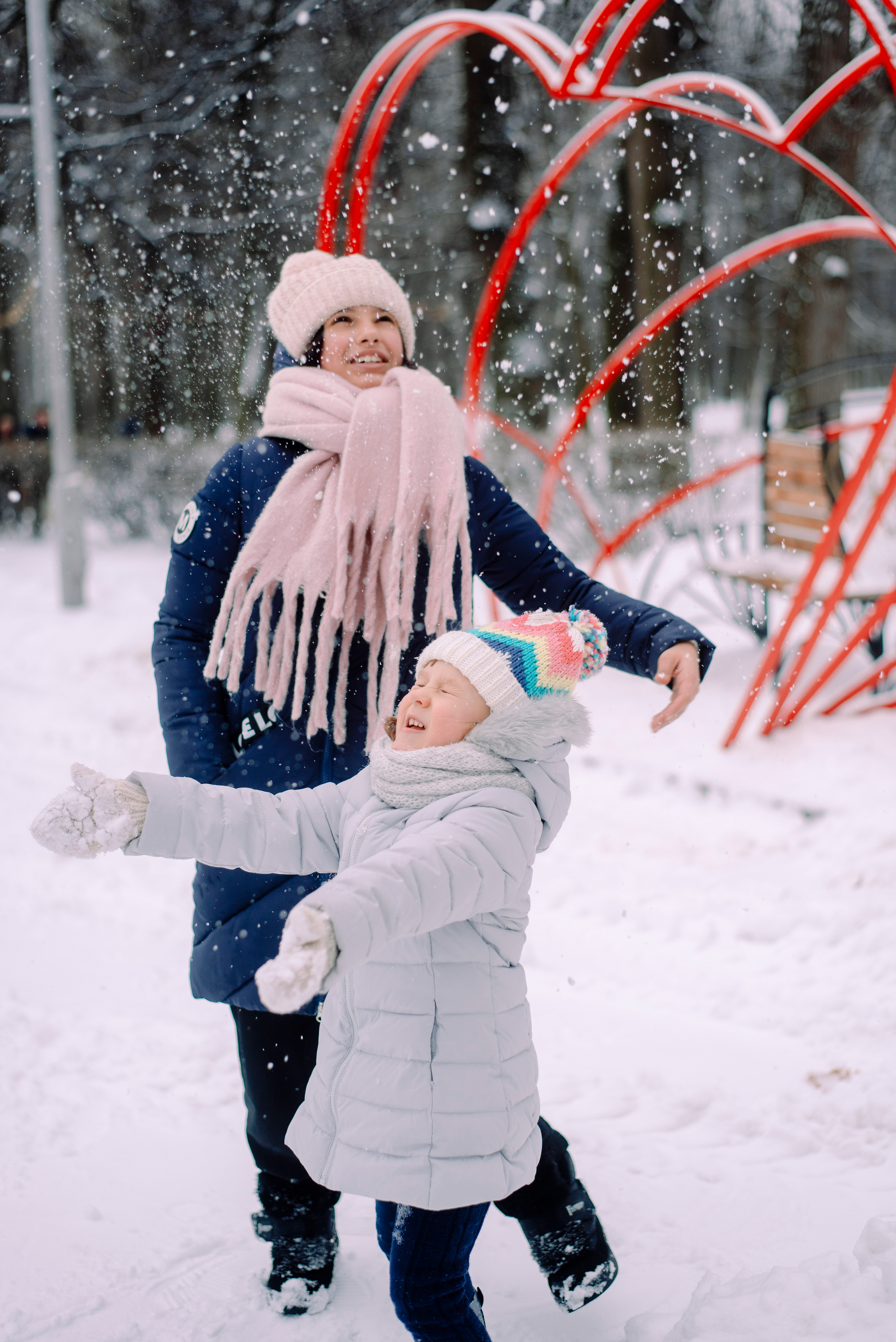 Зимняя прогулка в парке. Семейный и свадебный фотограф в Рязани Лиза Голованова