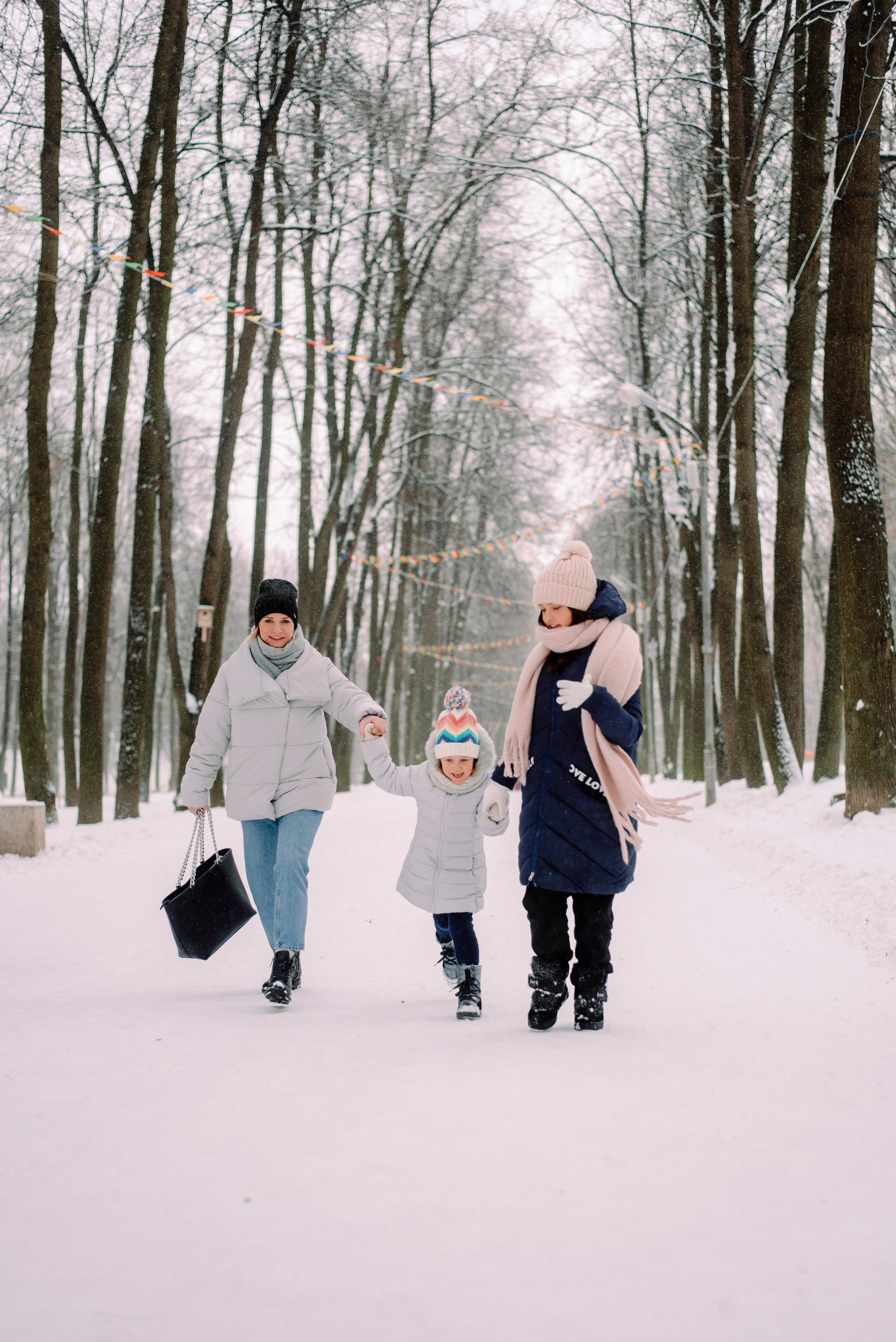 Зимняя прогулка в парке. Семейный и свадебный фотограф в Рязани Лиза Голованова