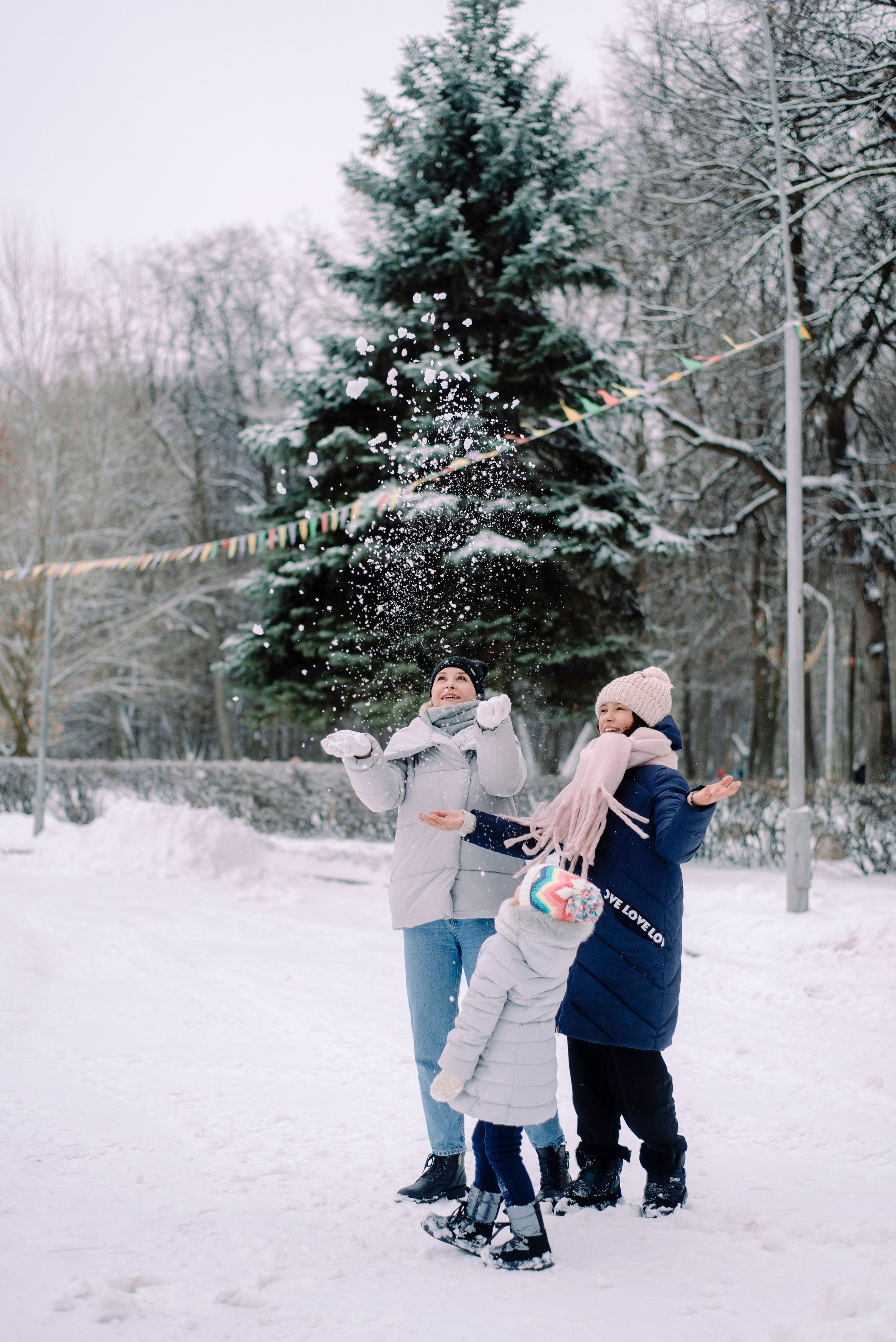 Зимняя прогулка в парке. Семейный и свадебный фотограф в Рязани Лиза Голованова