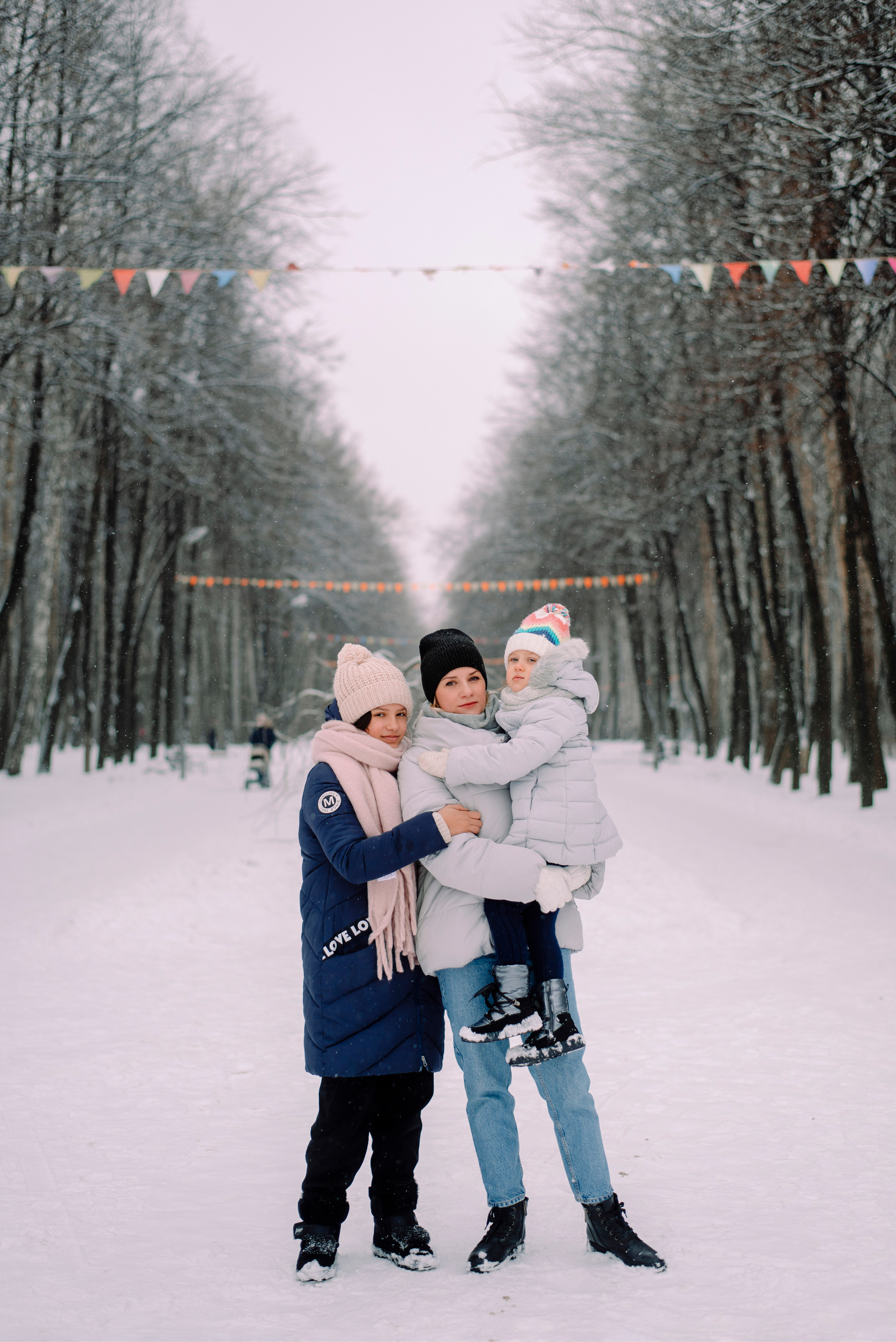 Зимняя прогулка в парке. Семейный и свадебный фотограф в Рязани Лиза Голованова