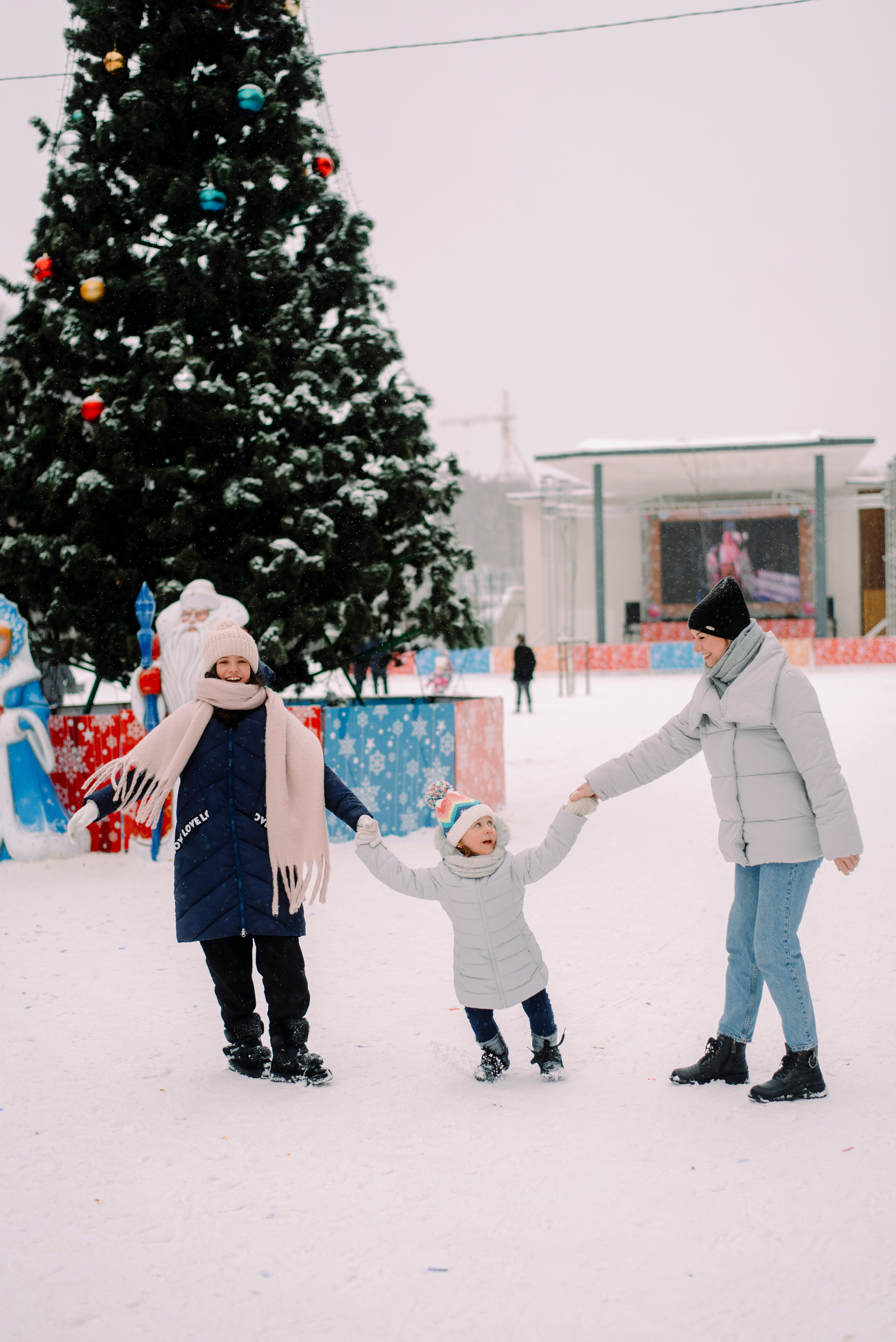 Зимняя прогулка в парке. Семейный и свадебный фотограф в Рязани Лиза Голованова