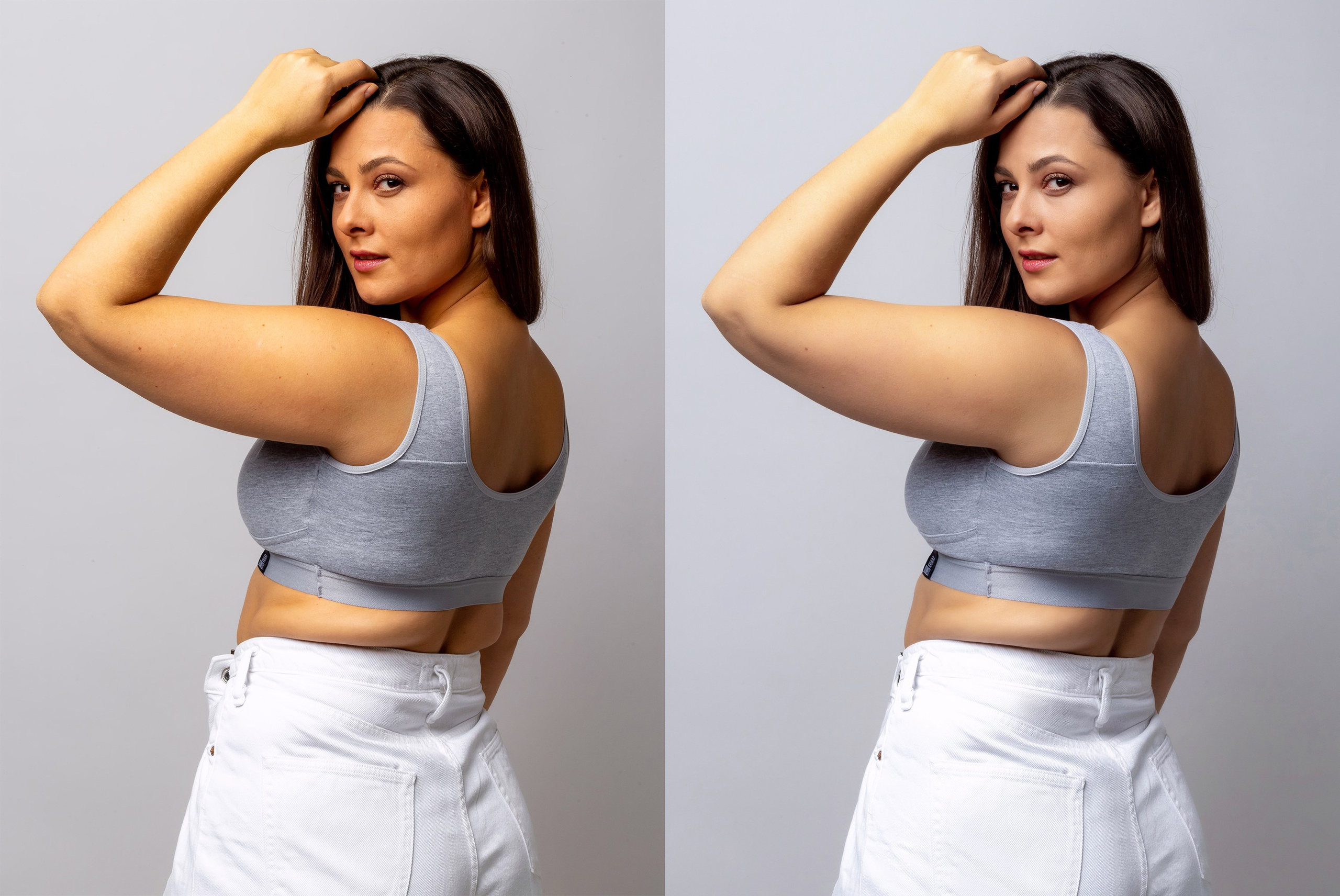 Деликатная обработка портретов для рекламы нижнего белья | Студия SVITHART