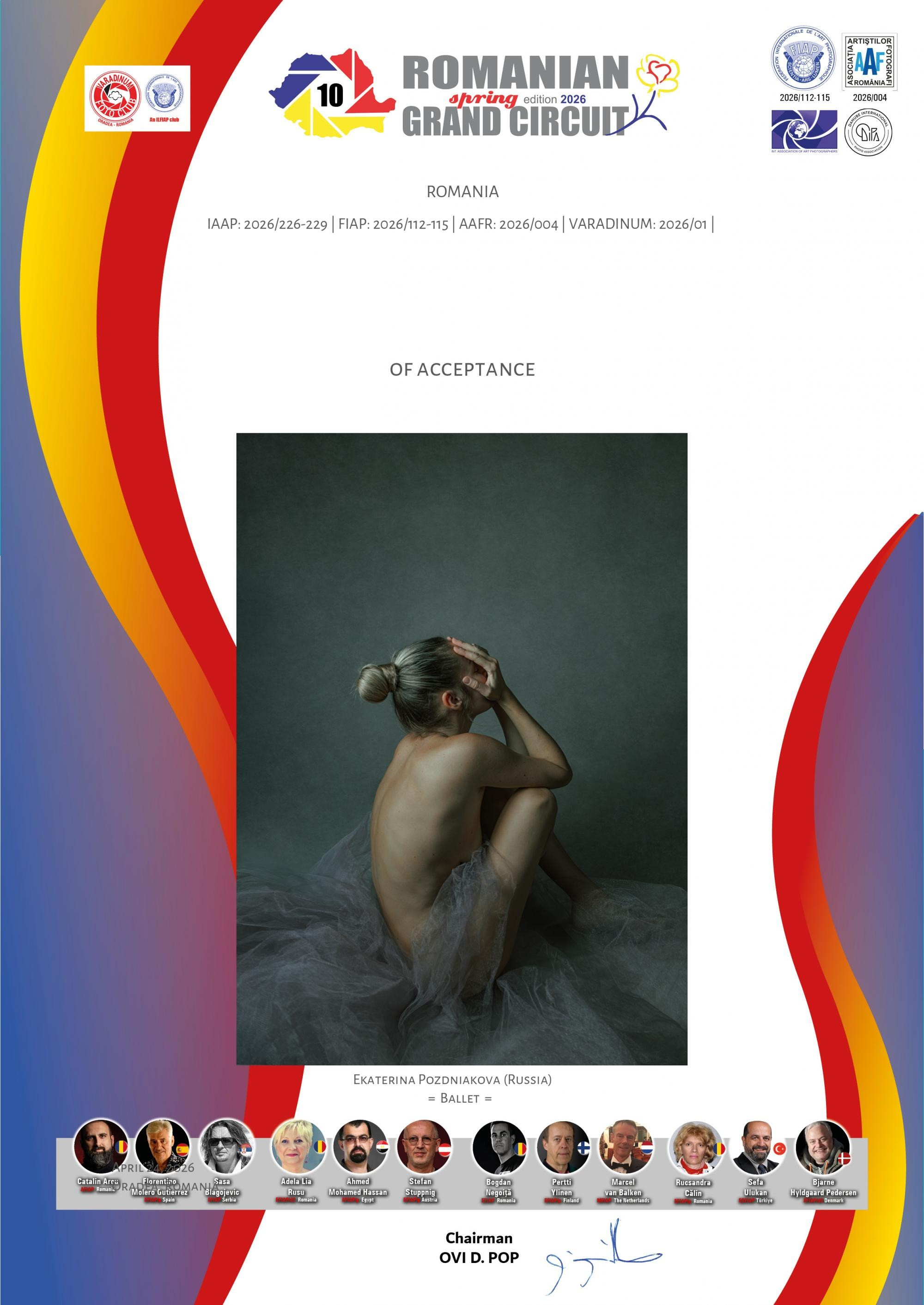 10th Romanian Grand Circuit 2026 — Spring Edition. Art Рhotographer Russia/Moscow