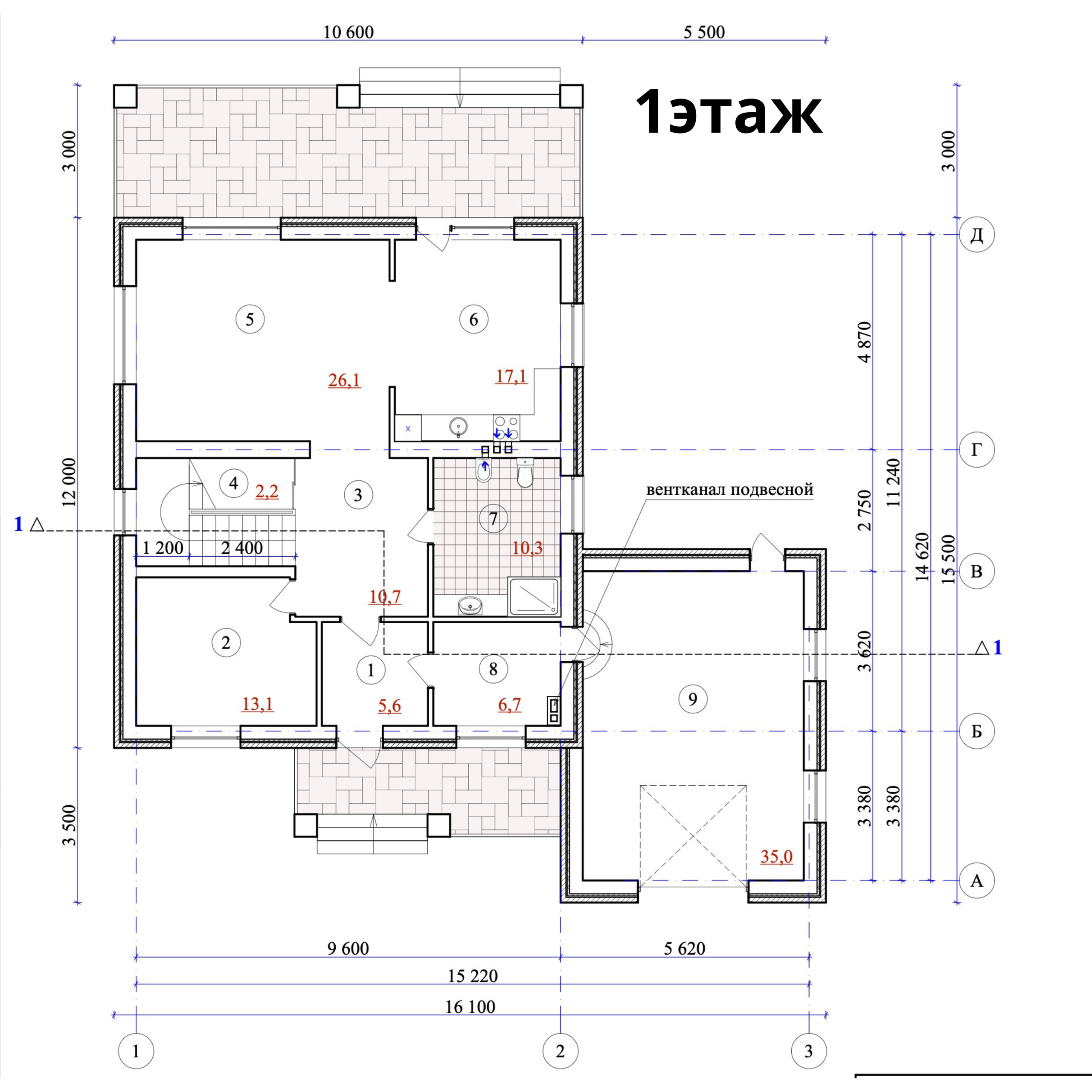 Двухэтажный дом 200 м². Das House