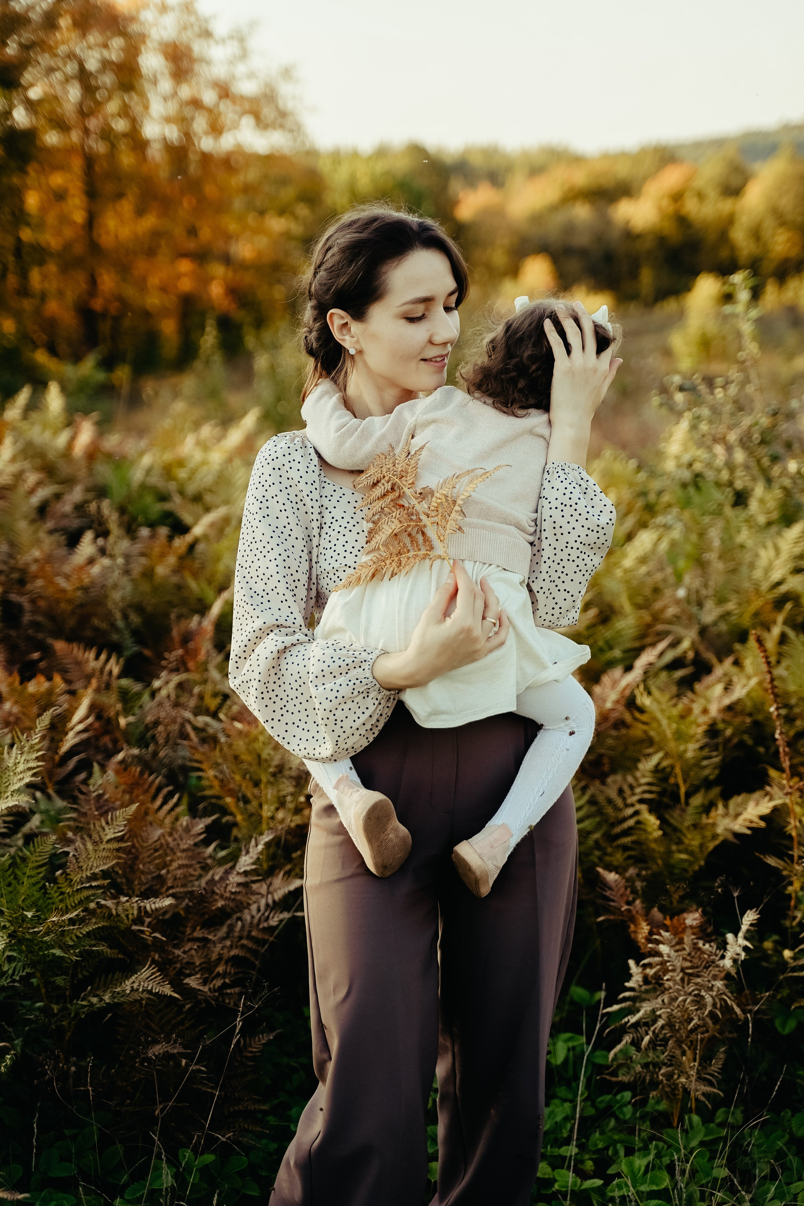 Мама и Дочка Осенняя фотосъемка