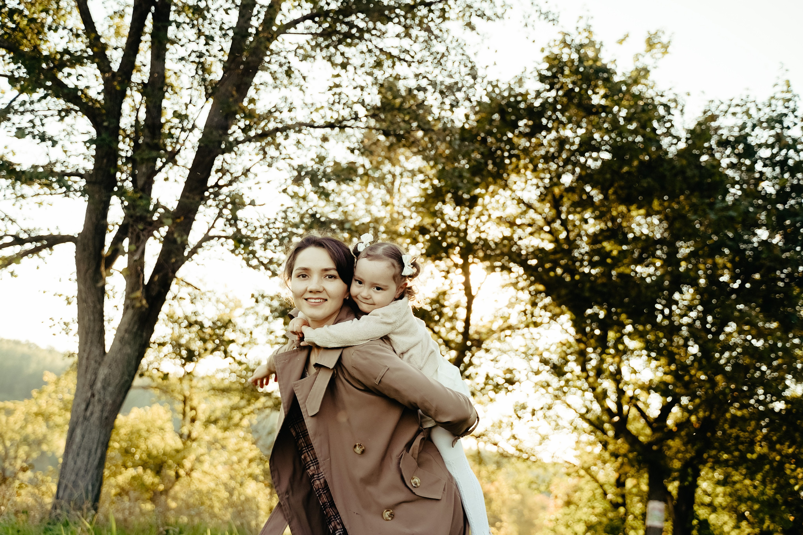 Мама и Дочка Осенняя фотосъемка