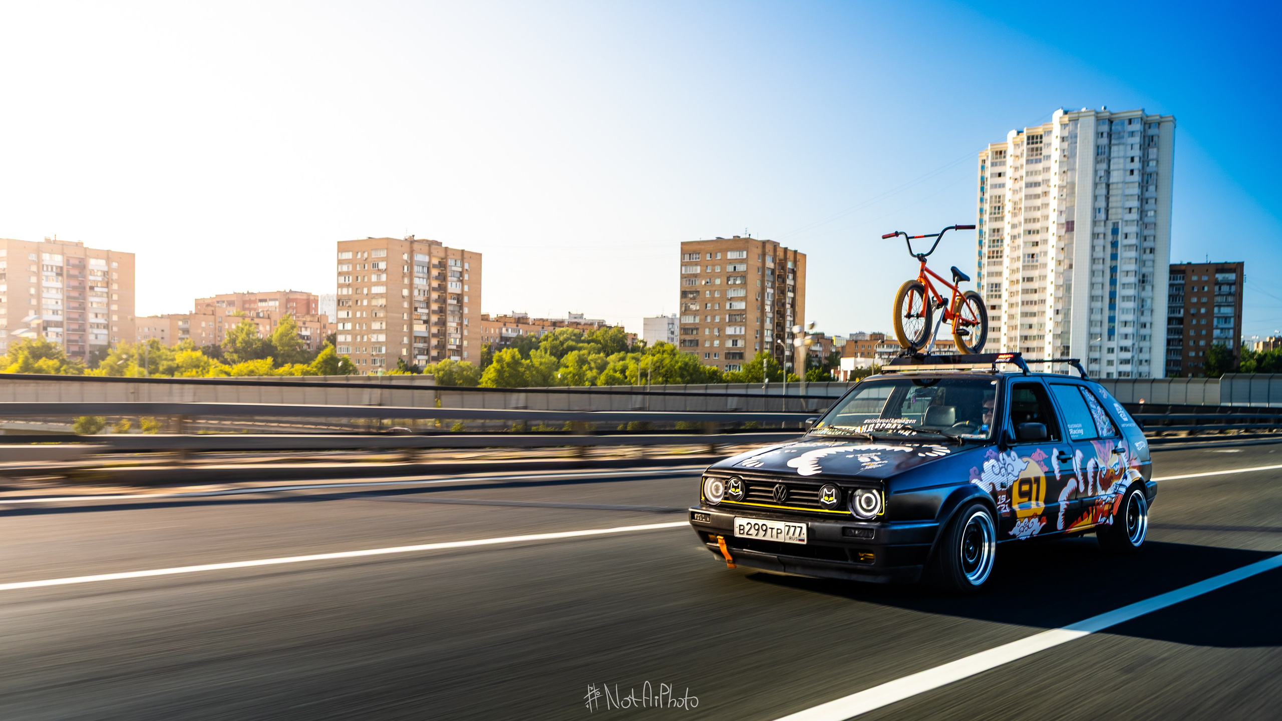 Медиа-сопровождение авто-проекта VW Golf 2. #NotAiPhoto — автомобильный фотограф