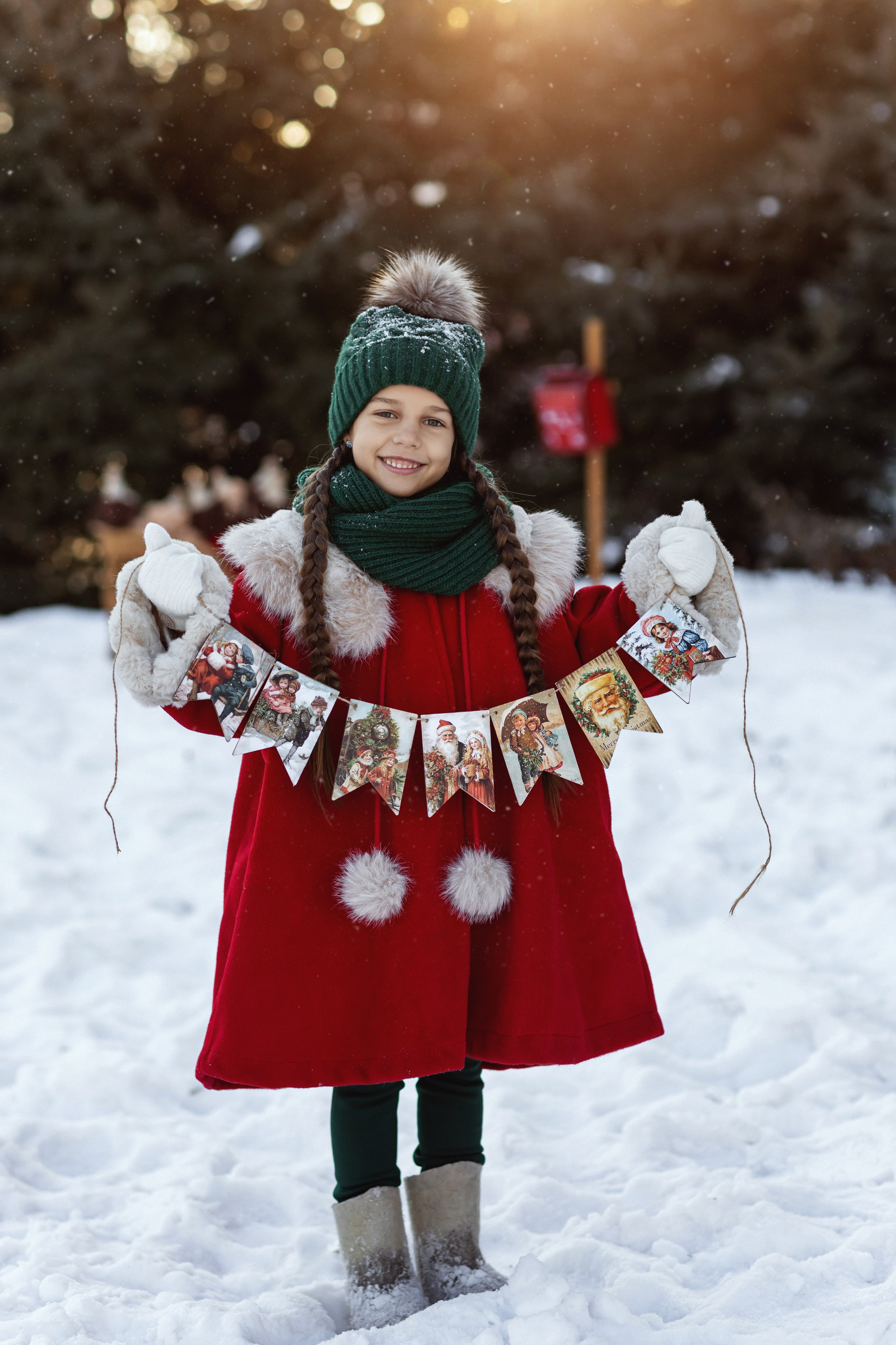 Зимняя истории Дарины. Детский и семейный фотограф Елена Воропаева