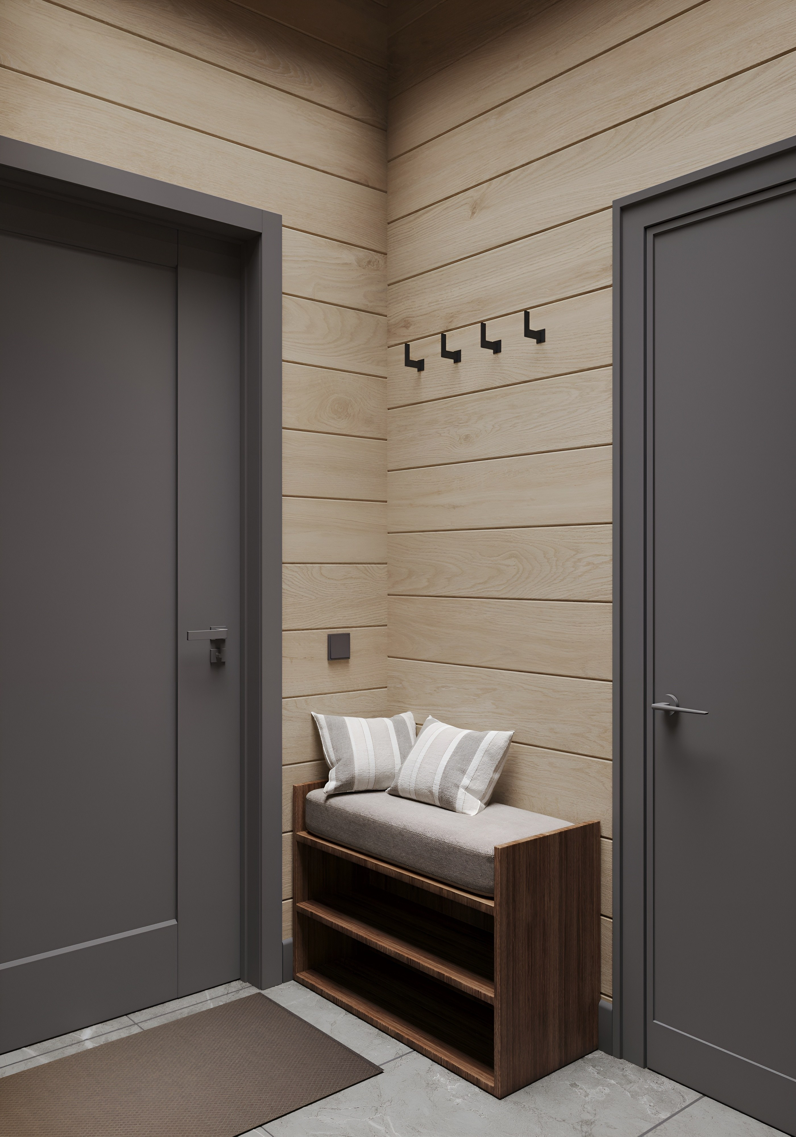 Прихожая. 3D Визуализация интерьеров жилых и коммерческих помещений