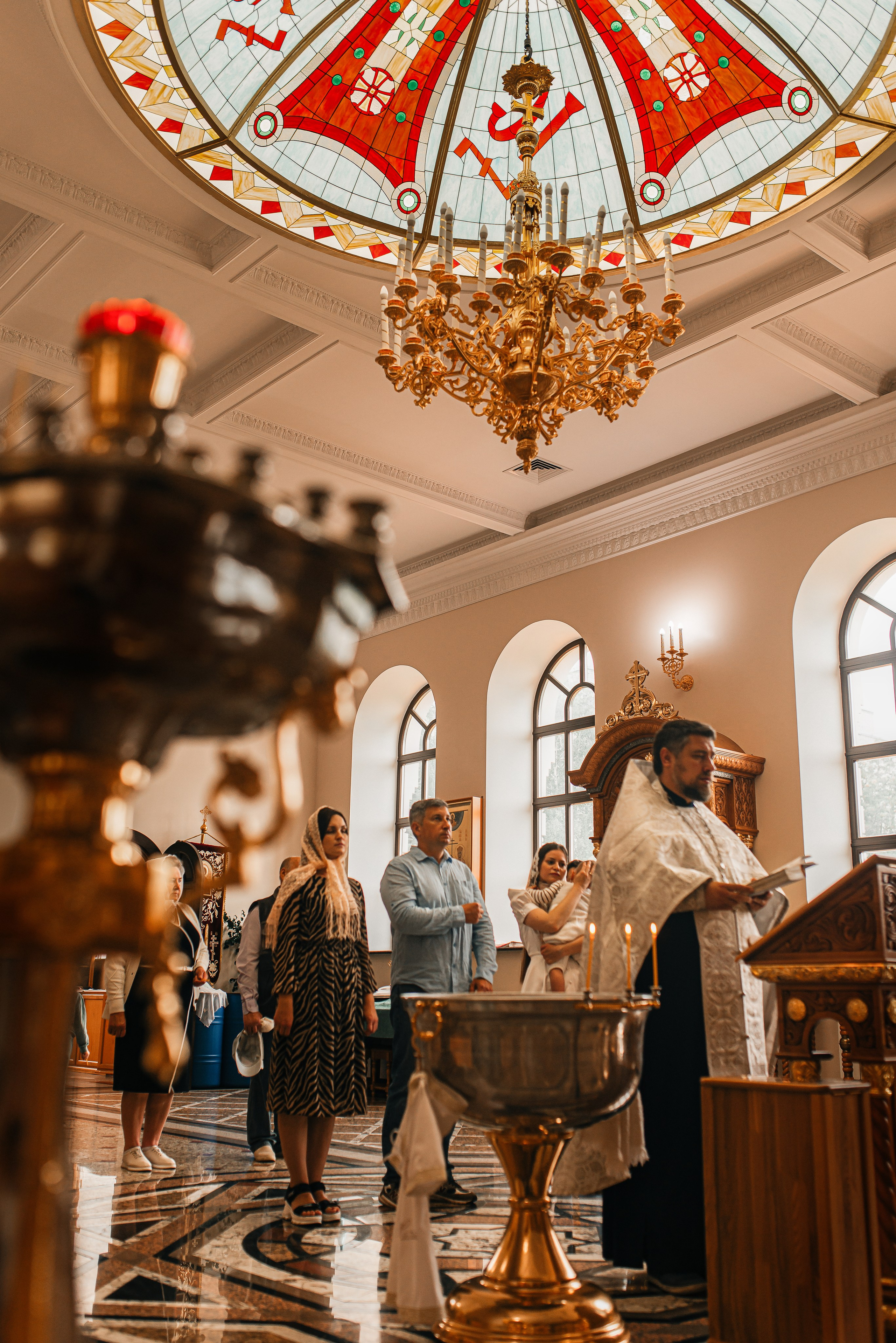 Таинство Крещения Михаила. Фотограф Таинств Крещения и Венчания в г. Курске