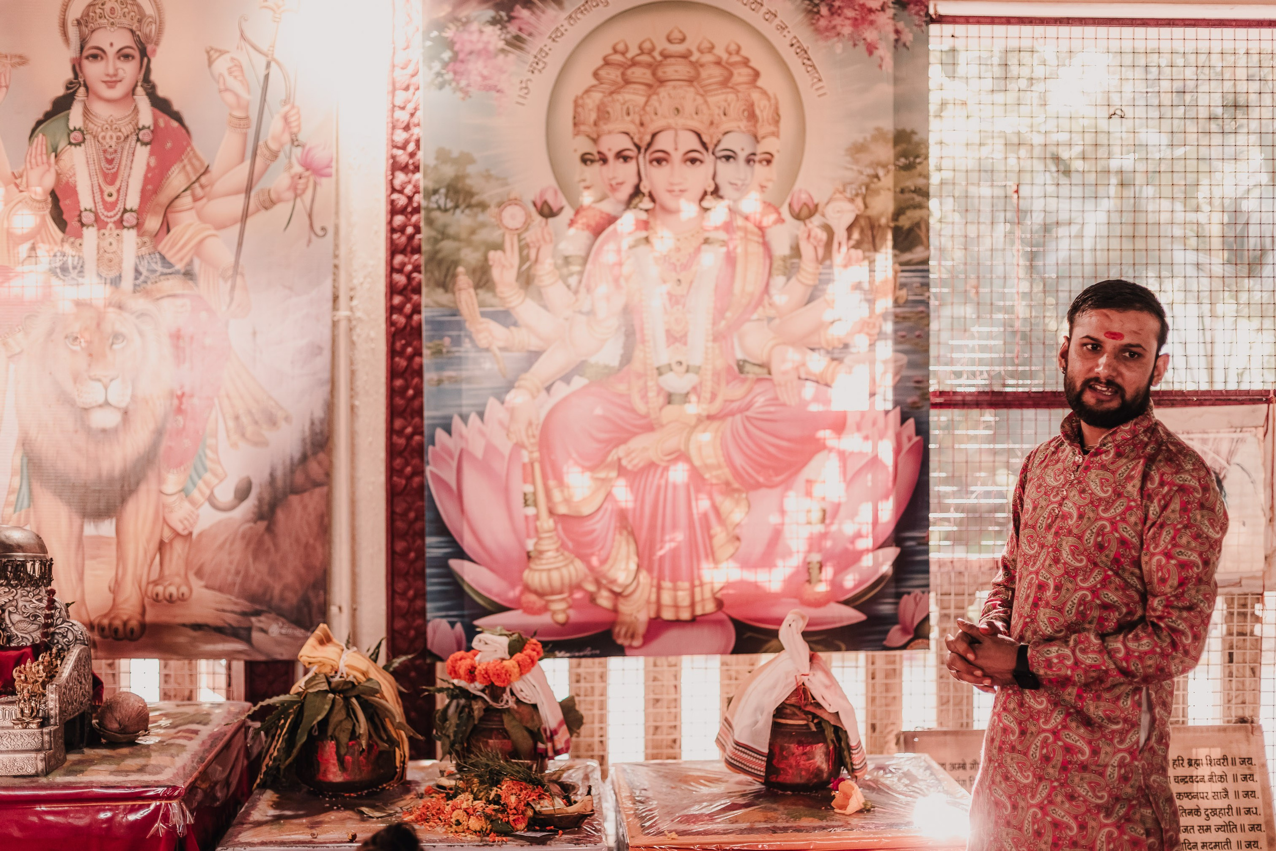 Lakshmi pooja in India. Mariam Bagdasaryan