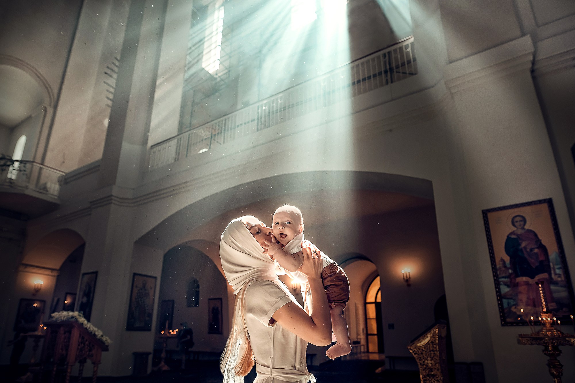 Таинство Крещения (постановочная съемка). Moscow_CPC