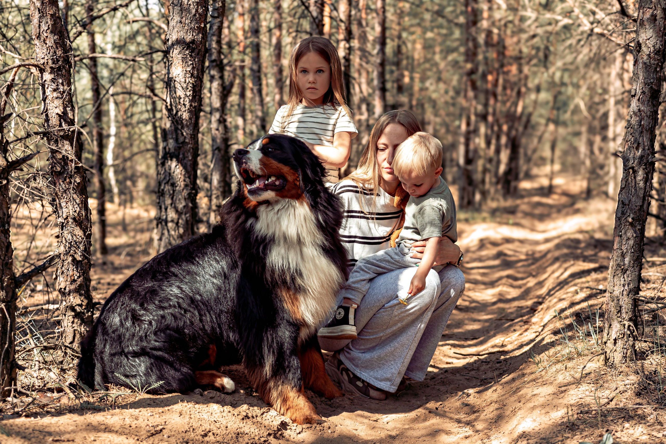Семейная фотосессия в лесу