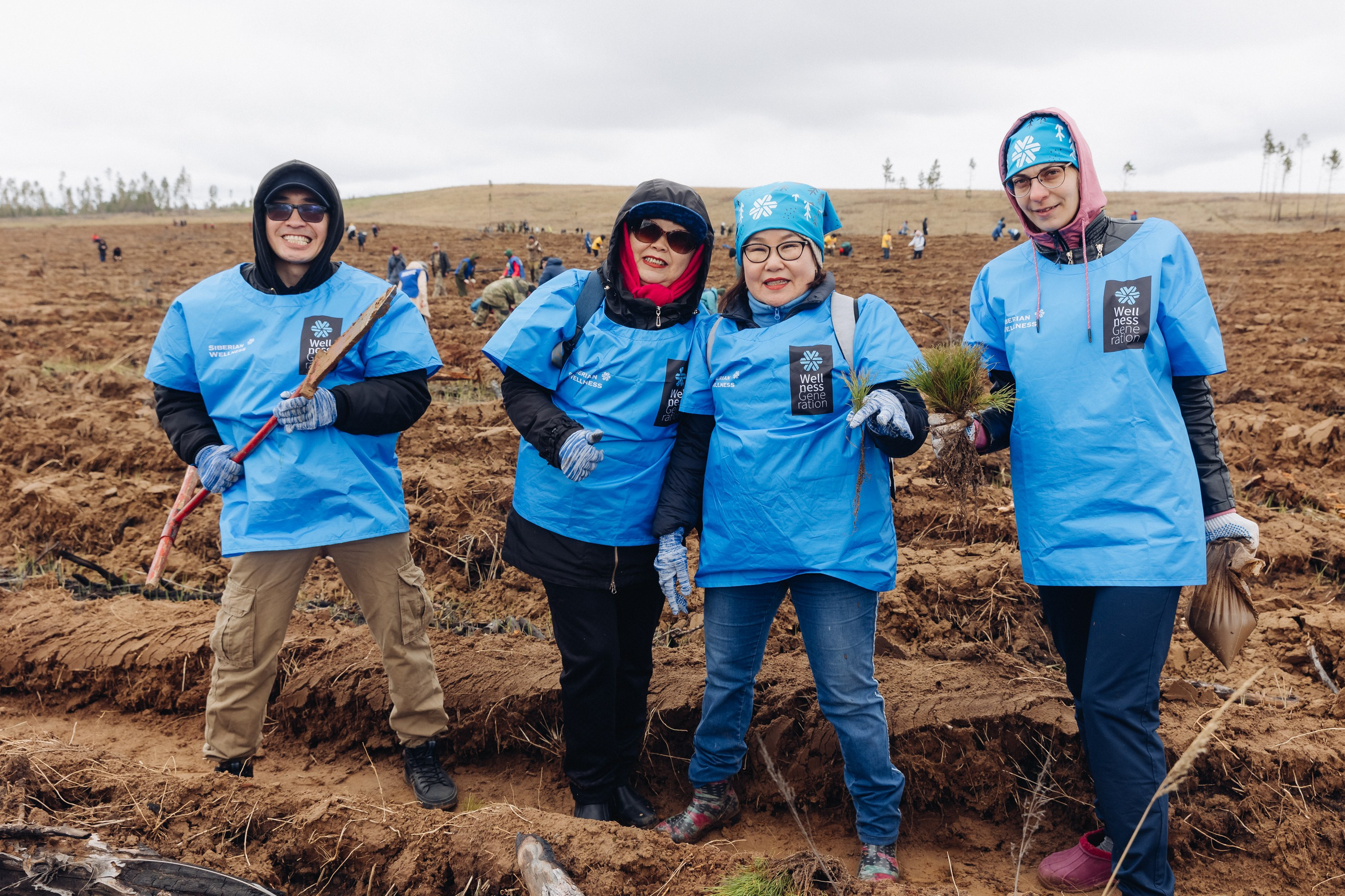 Siberian wellness. Ежегодная акция по посадке деревьев. Свадебный и семейный фотограф в Улан-Удэ