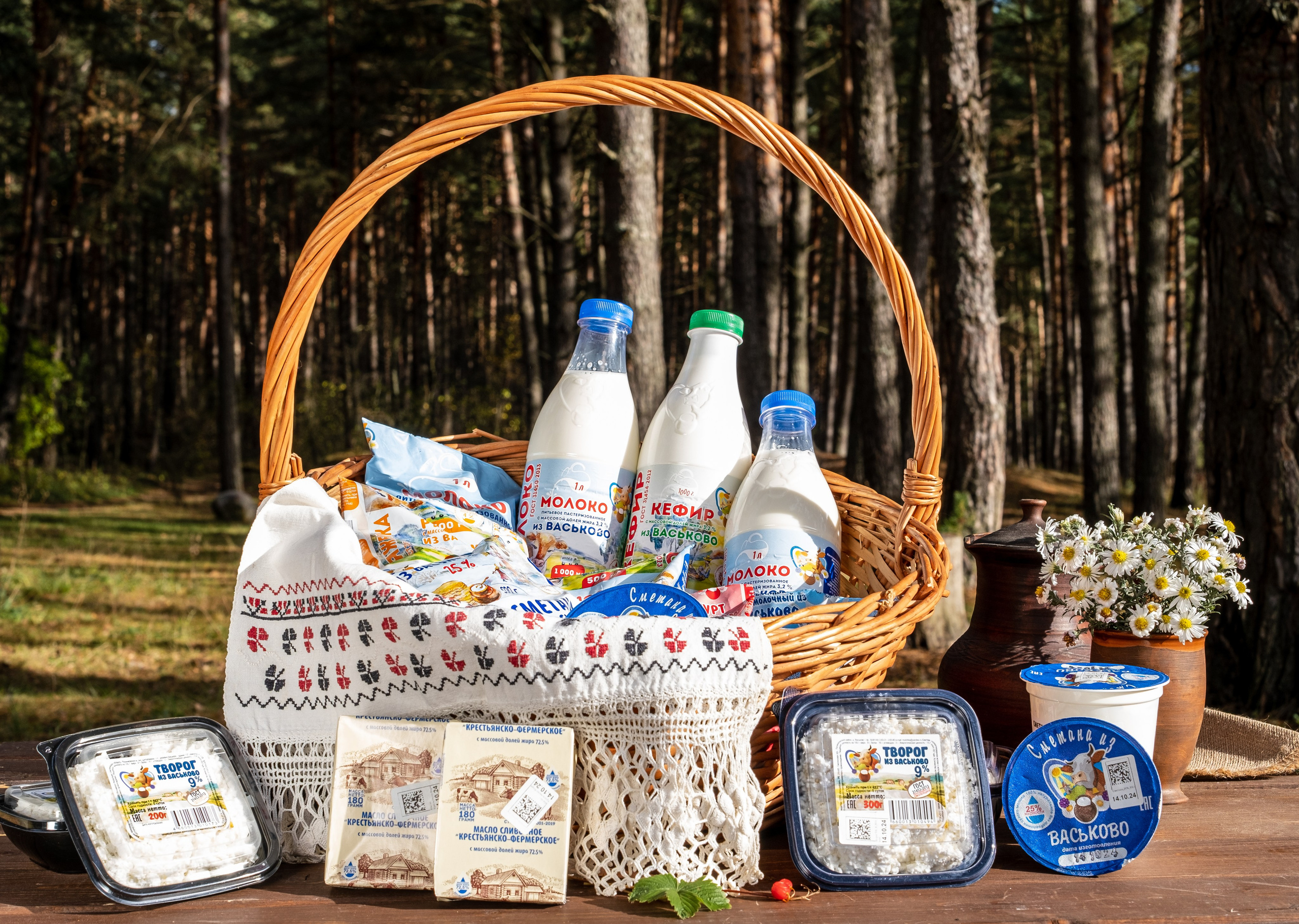 Молочное производство «Васьково». Фуд фотограф, предметный и контент фотограф в Смоленске Александр Милодан