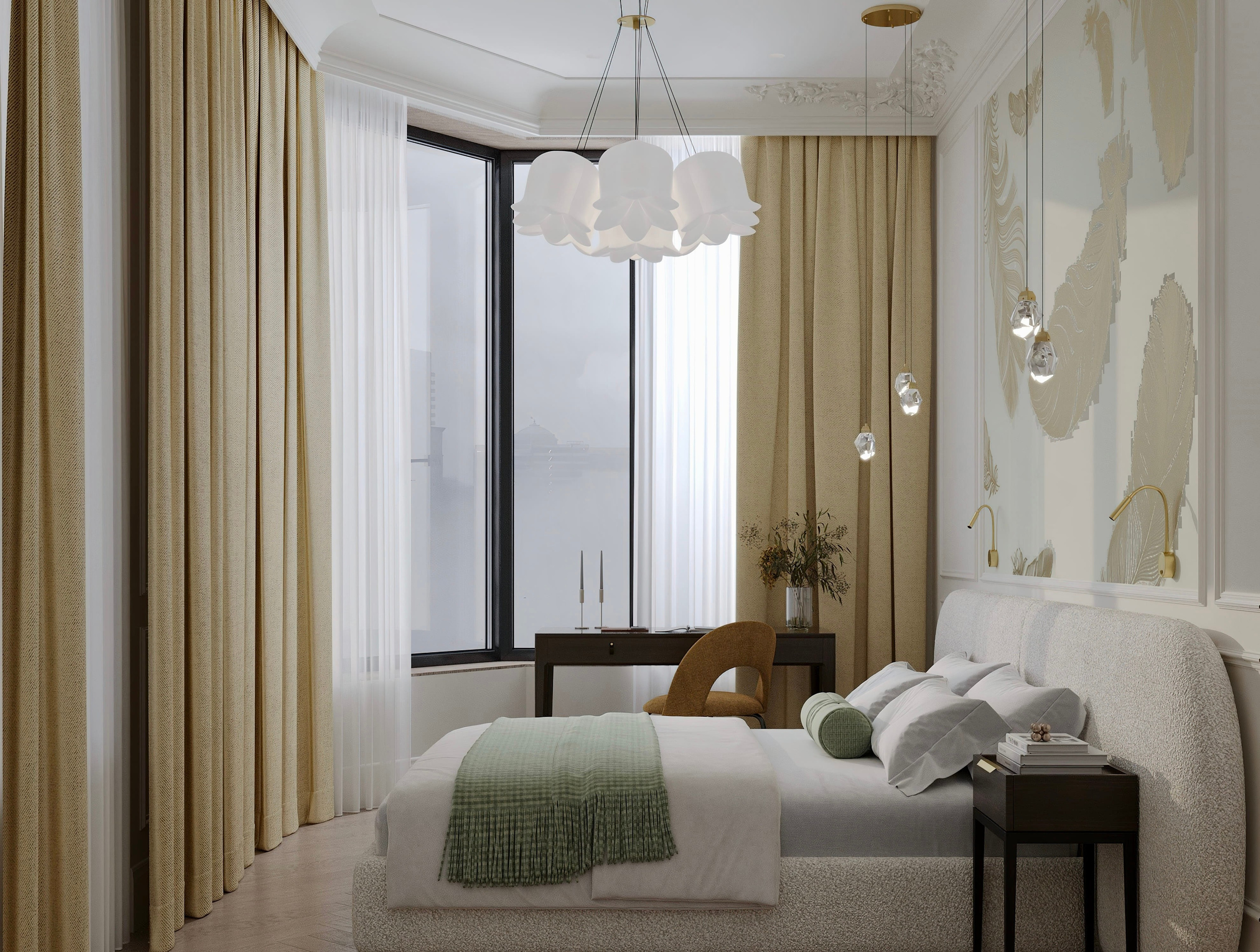 Нагатино Айленд 85 м². 3D Визуализация интерьера