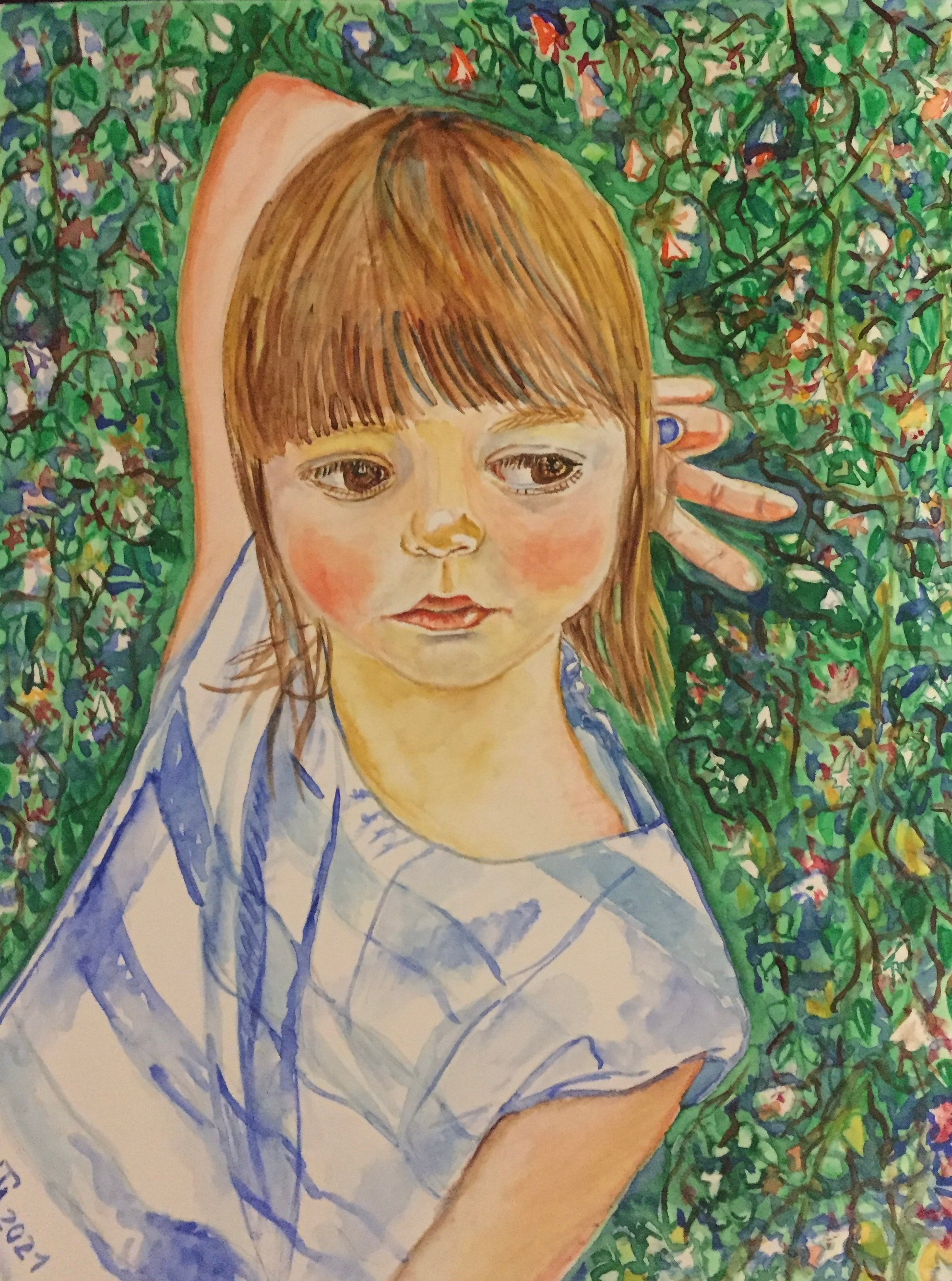 Portrait 30/40 cm watercolor on paper 2021