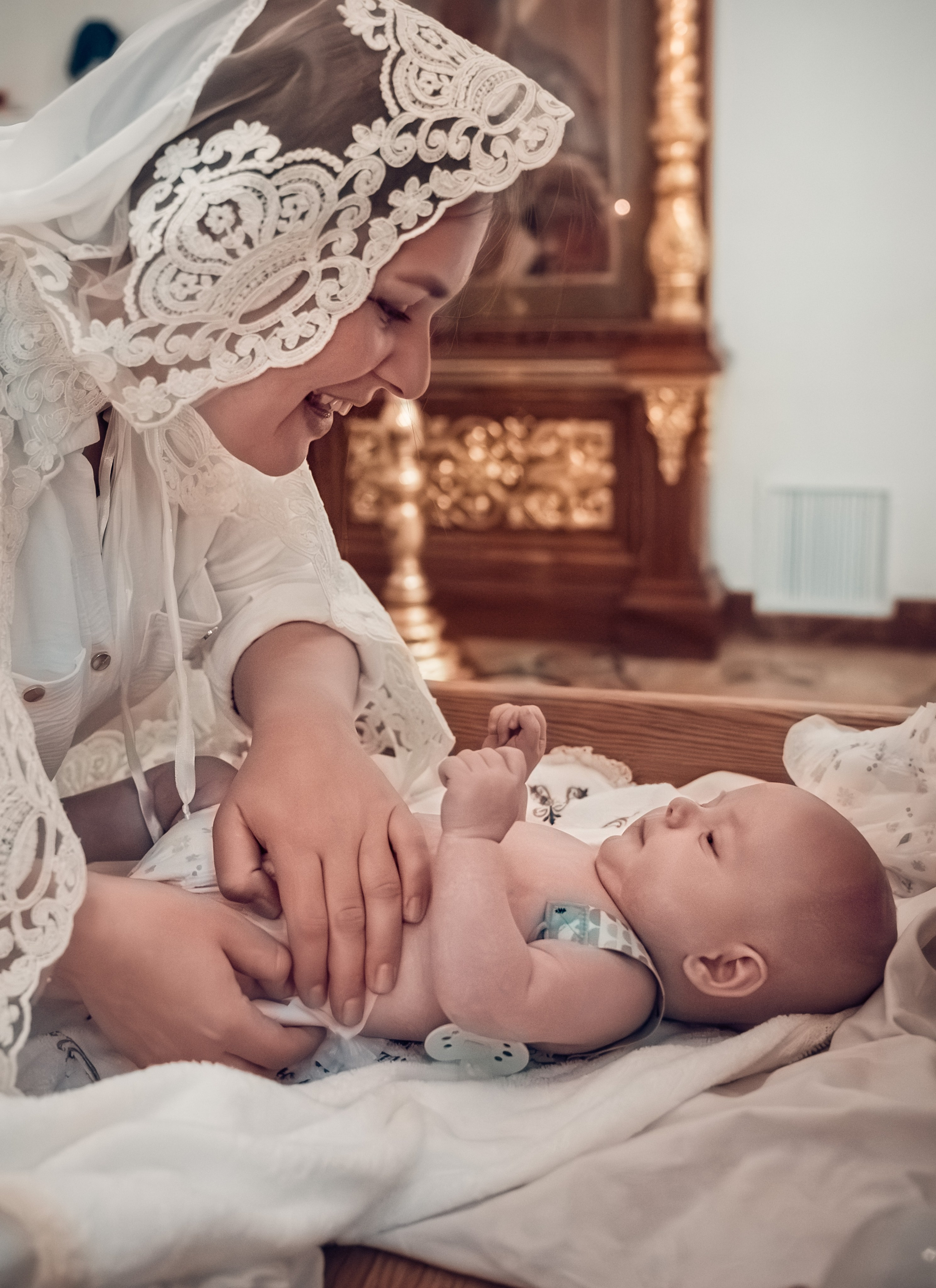 Крещение Александра и Варвары