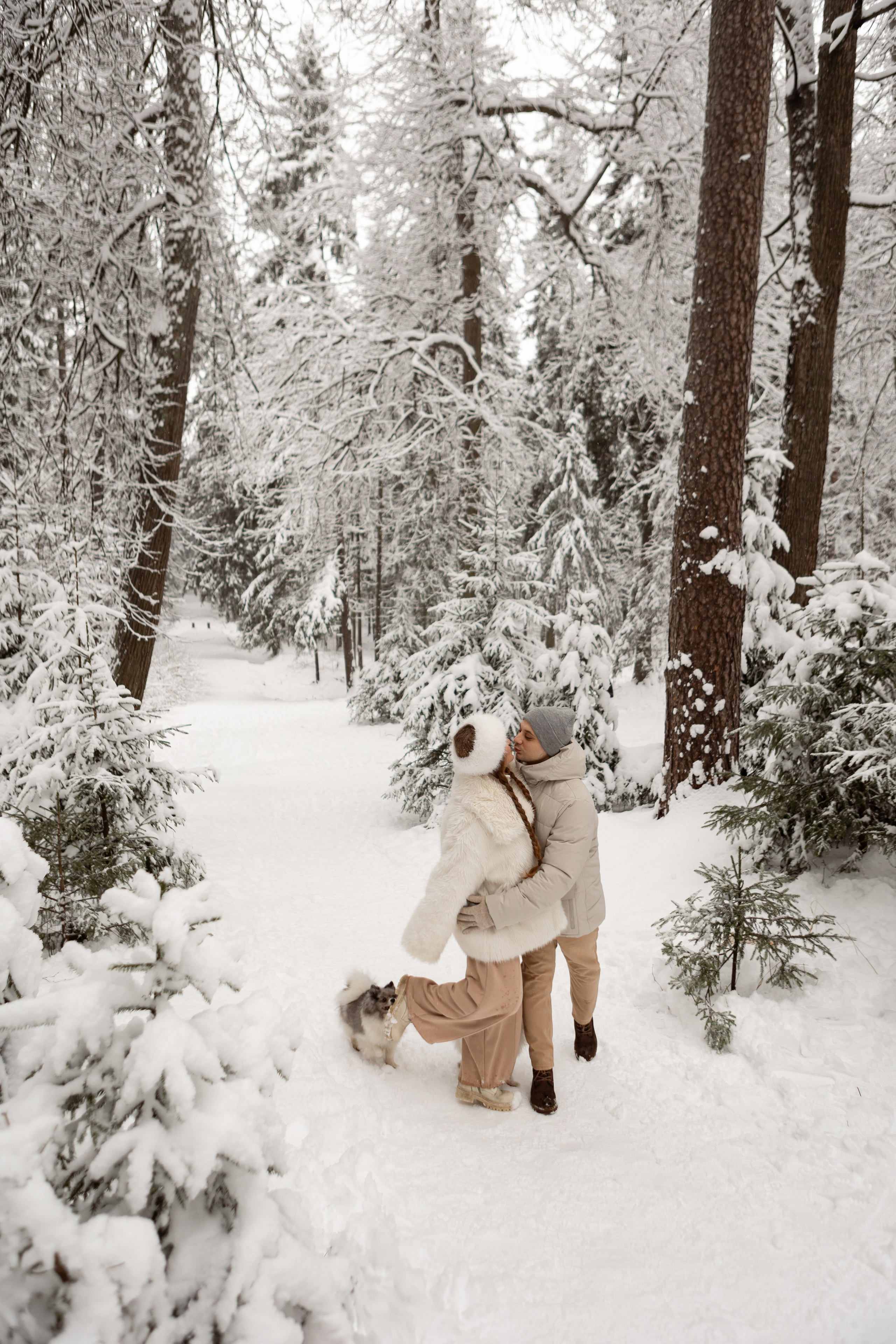 Новогодняя фотосессия с собачками в шуваловском парке. Свадебный фотограф в СПБ | Санкт-Петербурге Анастасия Рахимгулова