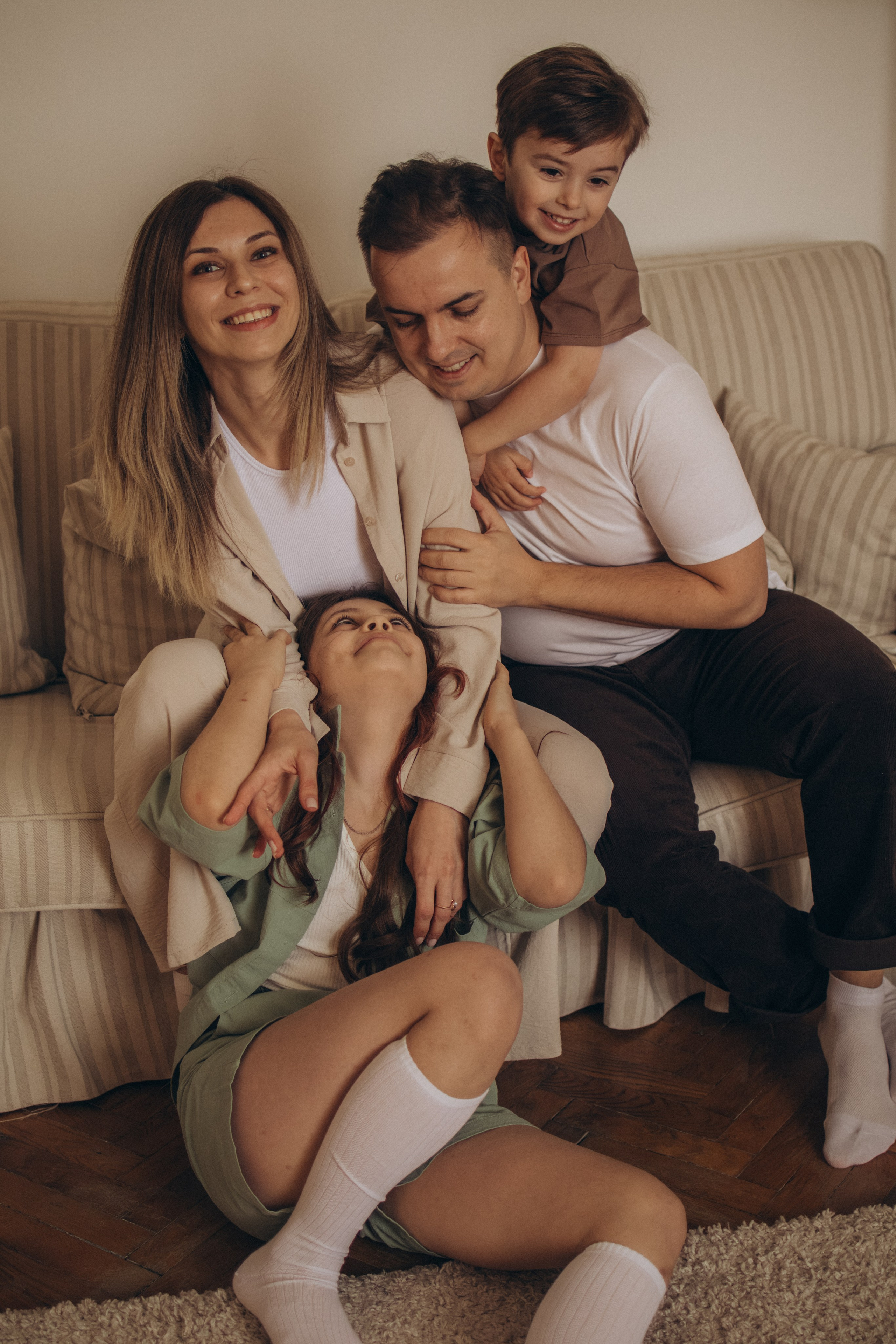 Сергей, Лидия, София и Андрей. Семейный фотограф Москва