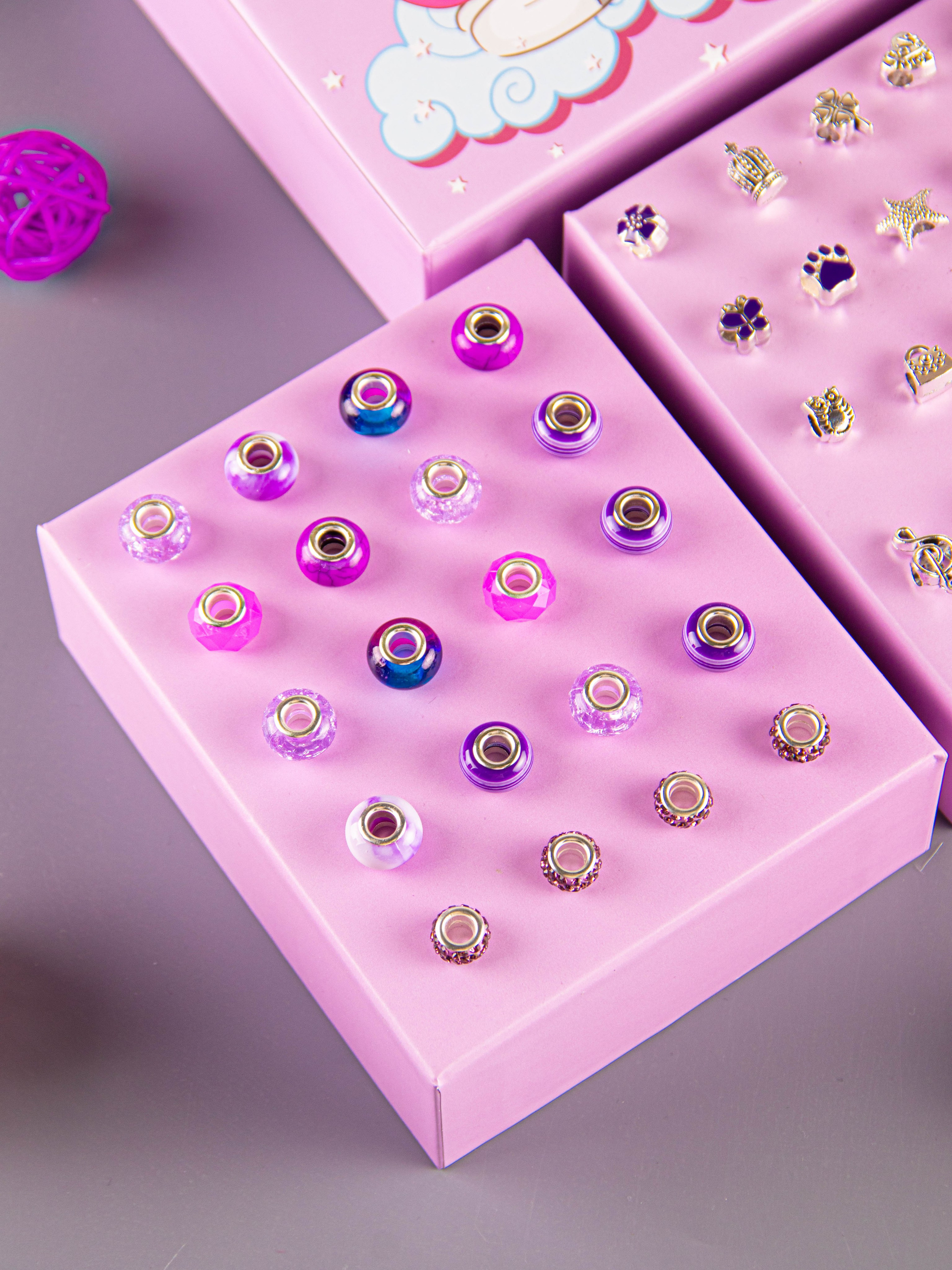 Набор по созданию браслетов (фиолетовый). «Матрица»