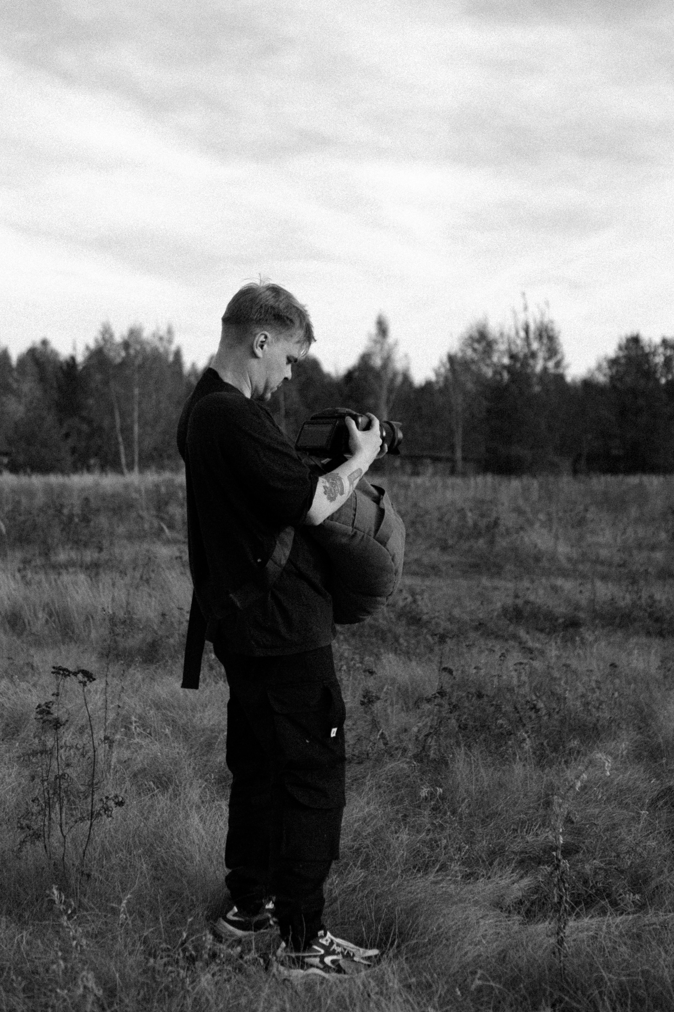 Backstage. Съемка клипа в поле. Фотограф Анастасия Кулешова