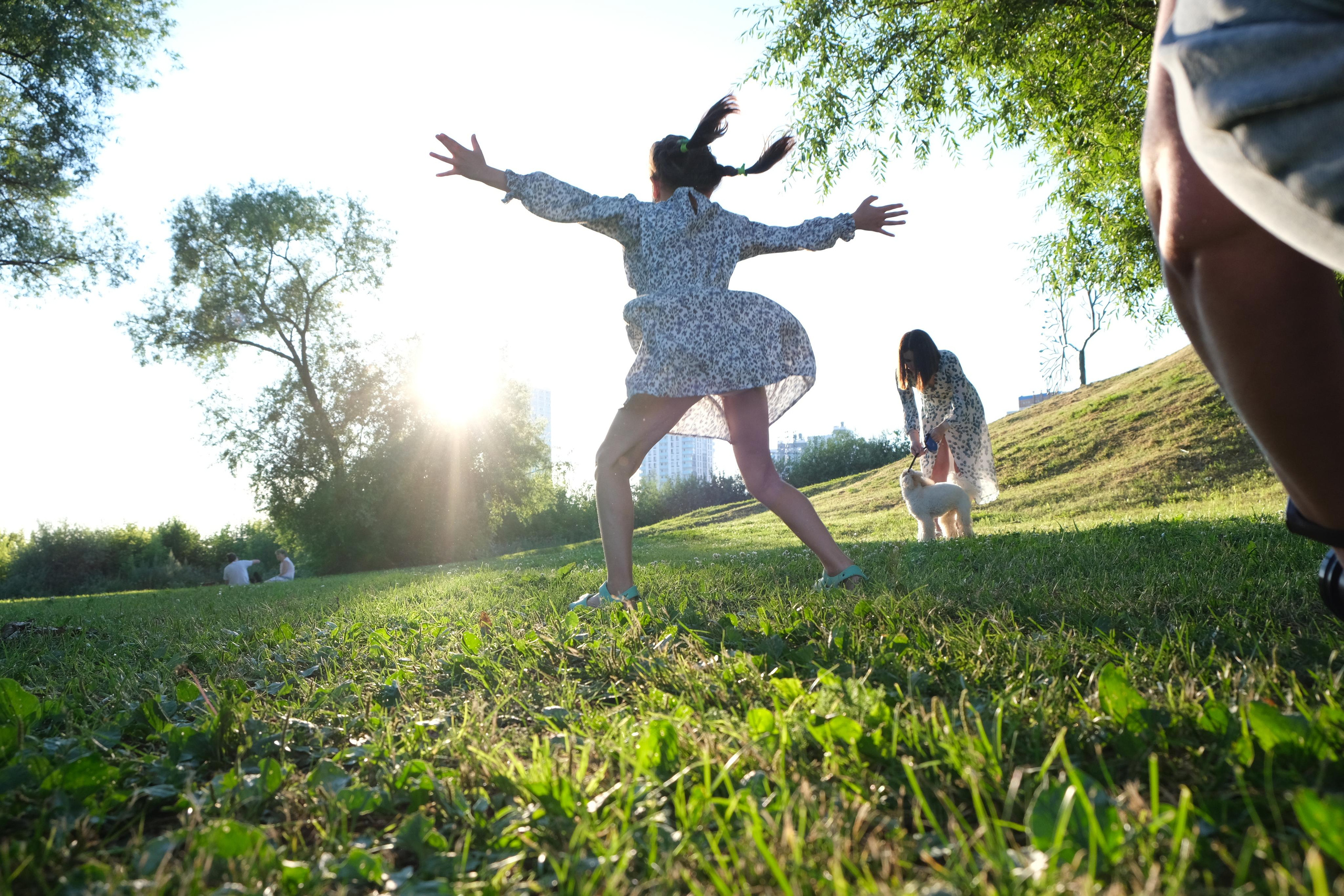 Летом на закате с собакой 2022. Портретный и семейный фотограф в Перми Лена Лоза. Портрет для бизнеса