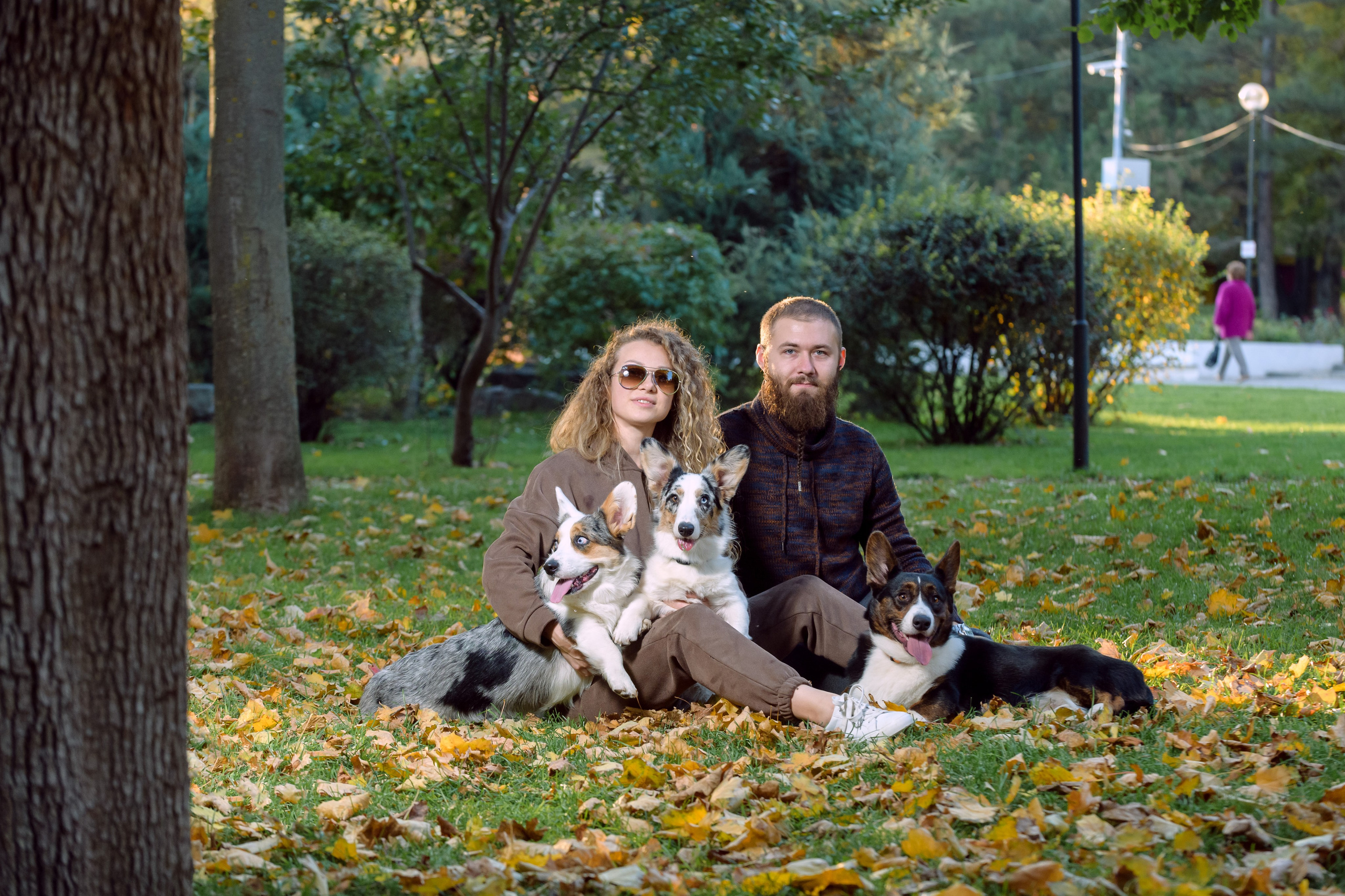 Оля и Ваня с собаками. Фотограф в Ростове-на-Дону Маркер Елена