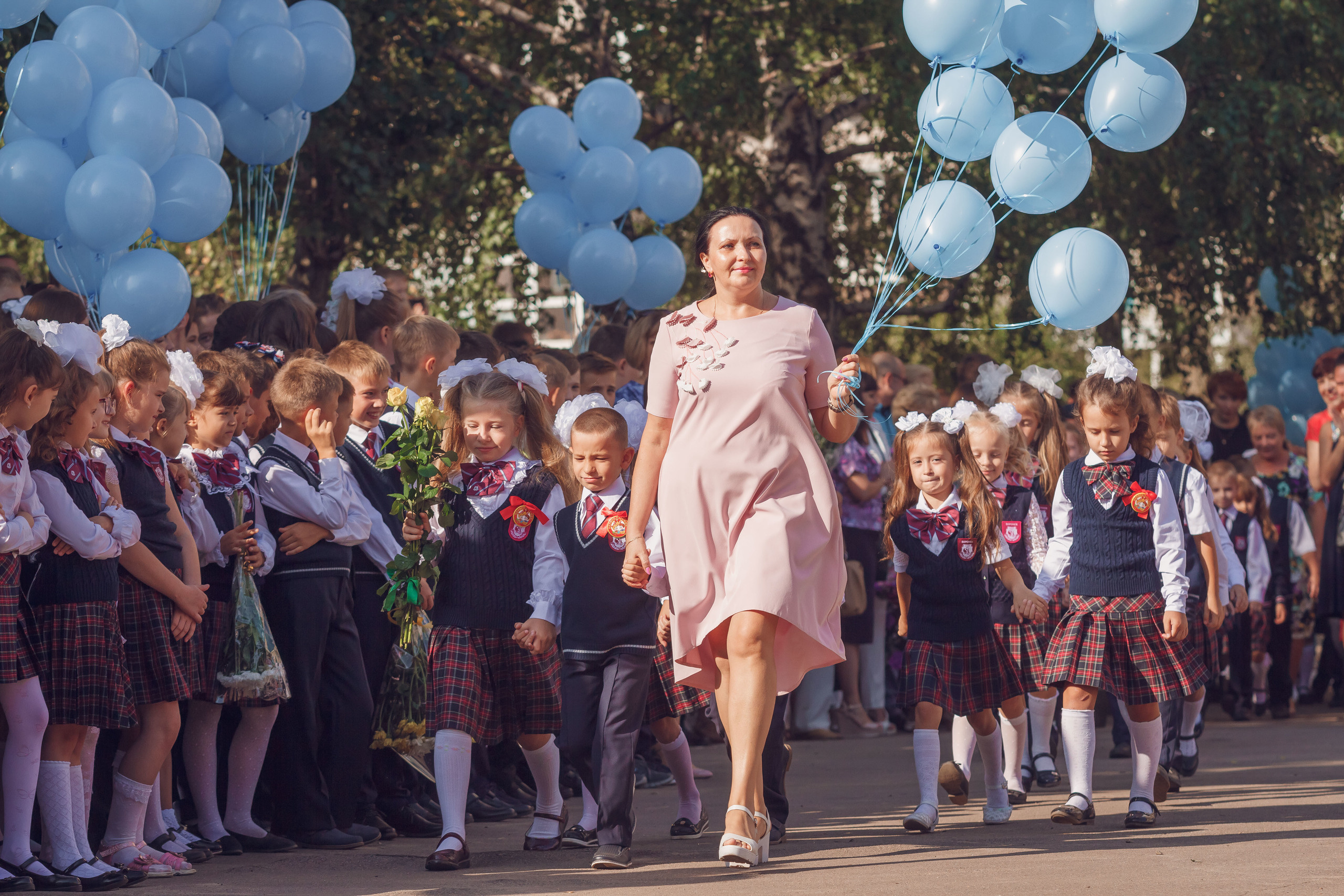 1 сентября 71 шк. Фотограф Алексей Иголкин в Воронеже