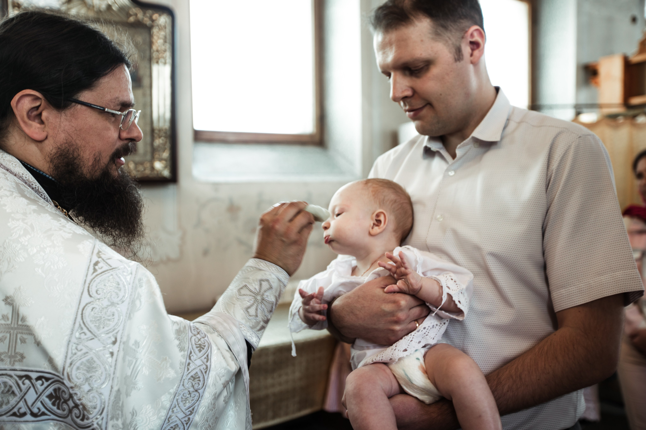 Крещение Николая в Елоховском Соборе. Фотосессии в Москве - фотограф Неонилла Ленко