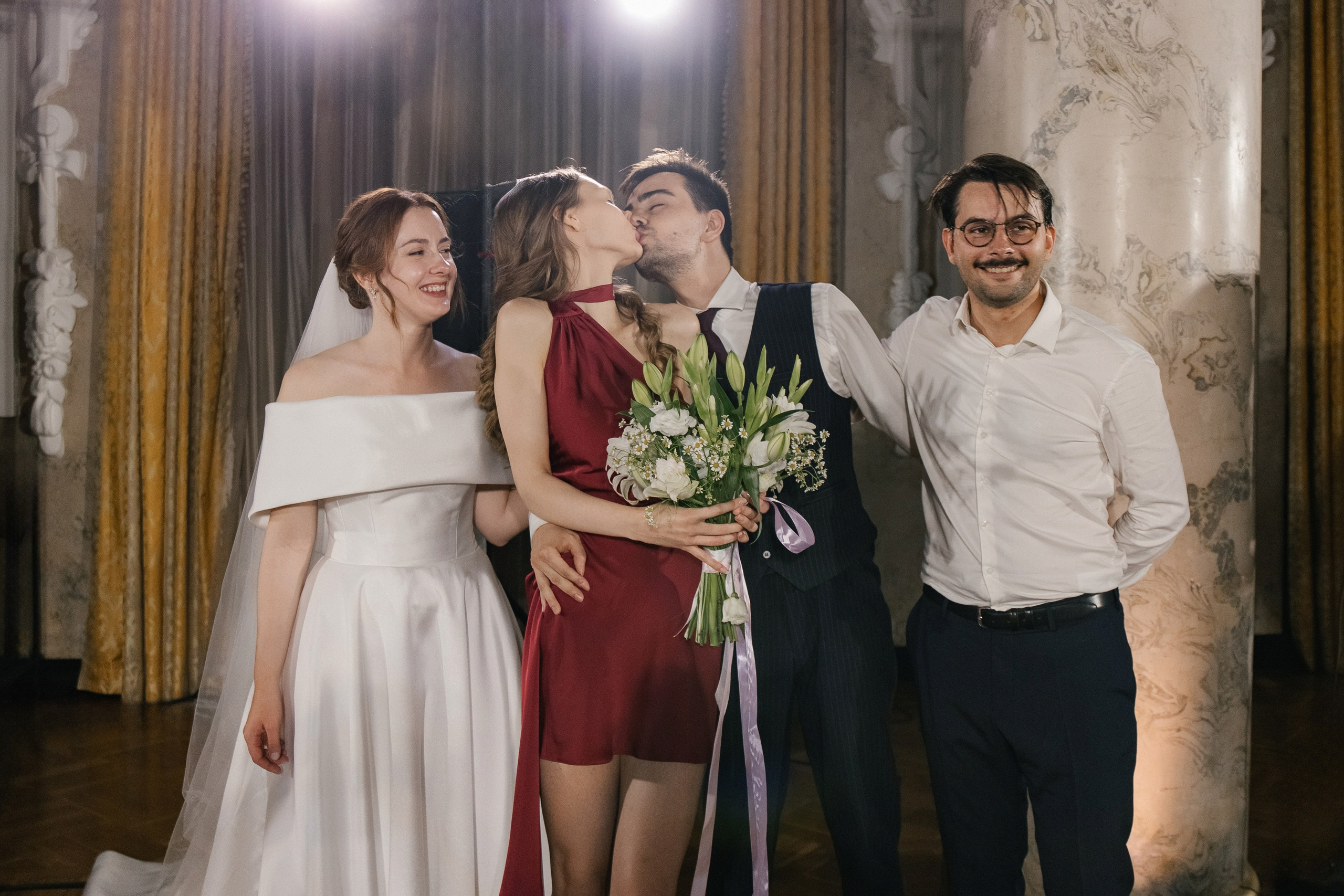 Свадебный банкет в отеле Хилтон Москва Ленинградская. Свадебный фотограф Москва