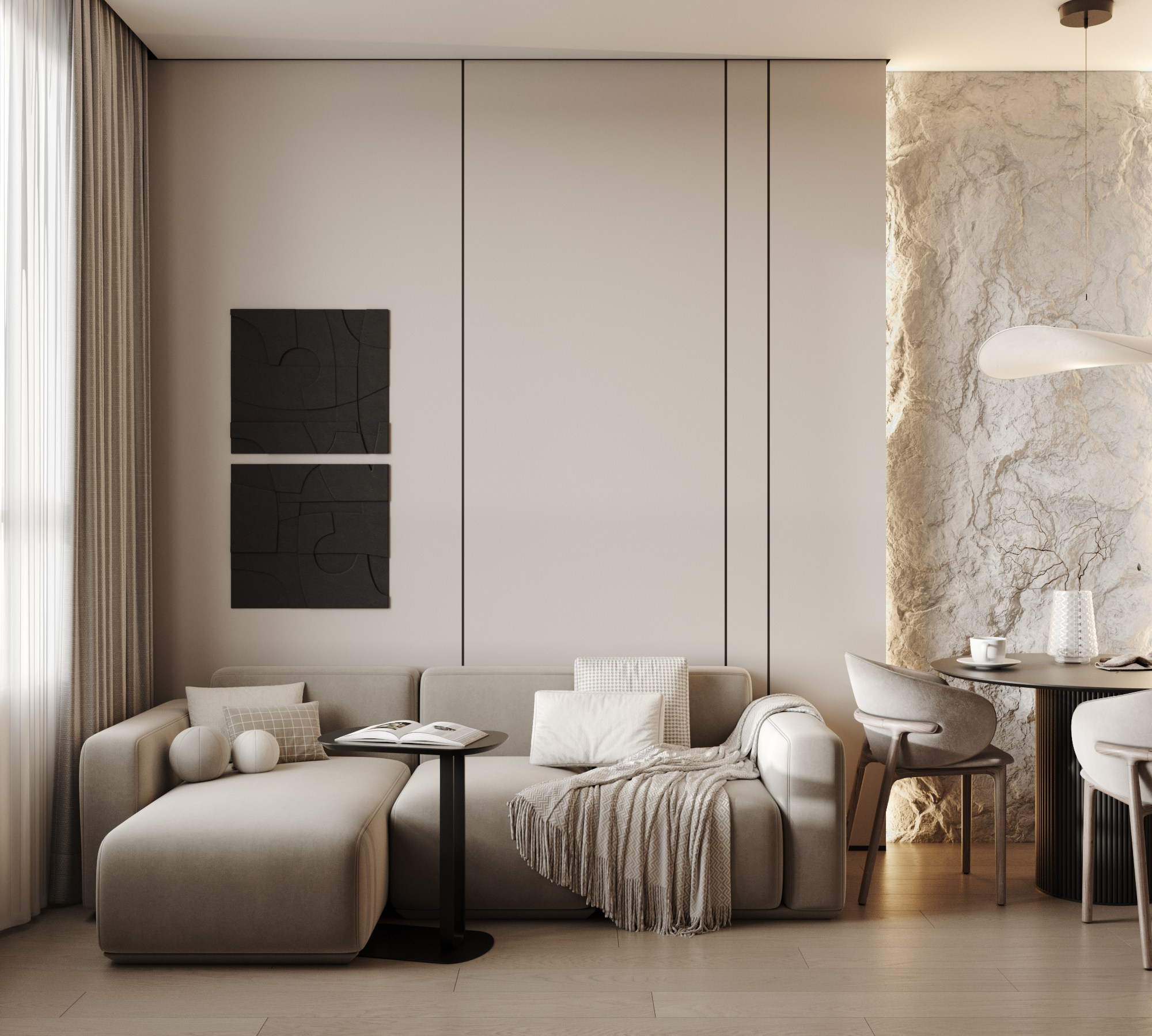 Квартира 40 м². Интерьерная 3D Визуализация