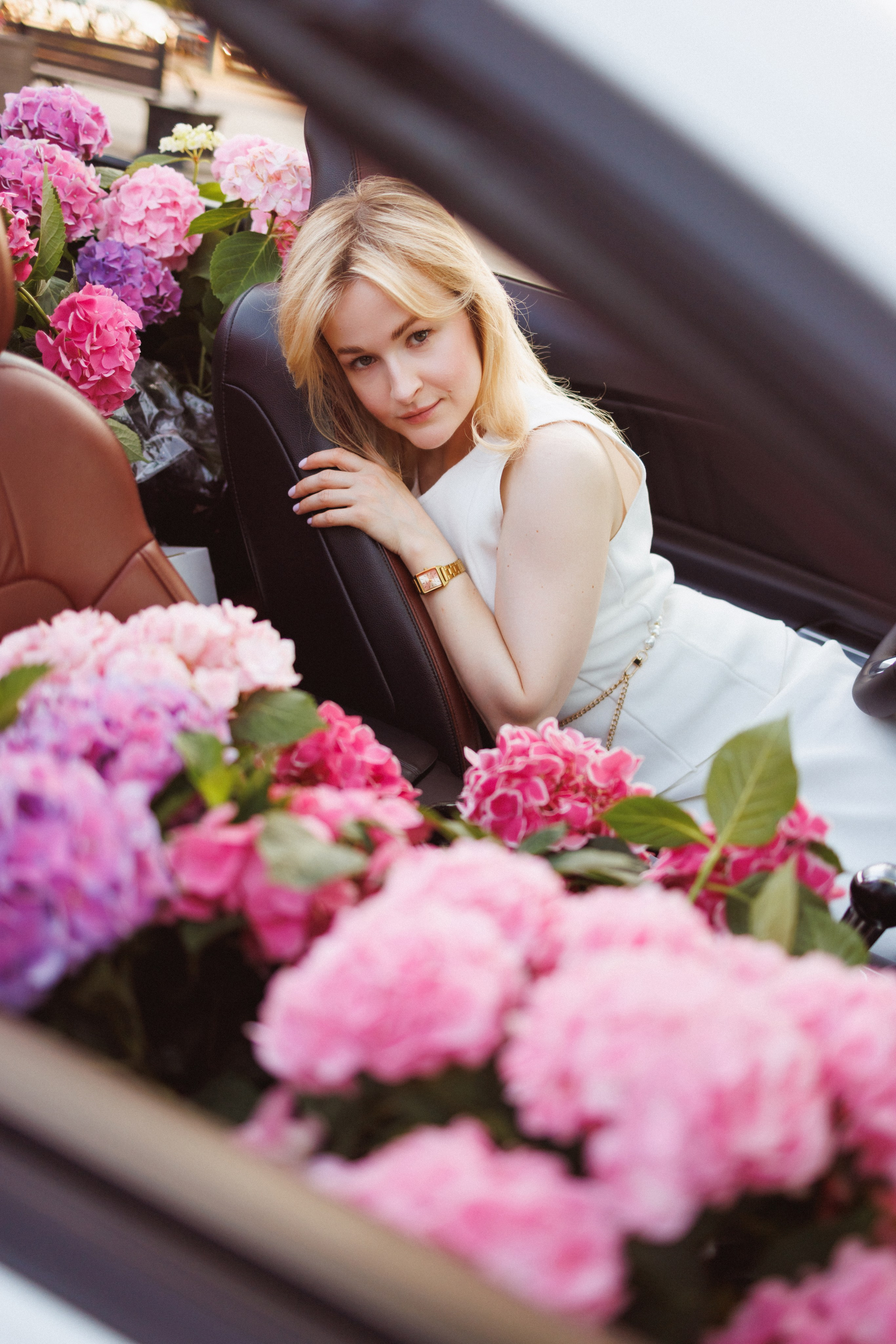 Фотосессия с Кабриолетом и живыми цветами, город Краснодар. Семейный и детский фотограф в Краснодаре Анна Трашкова