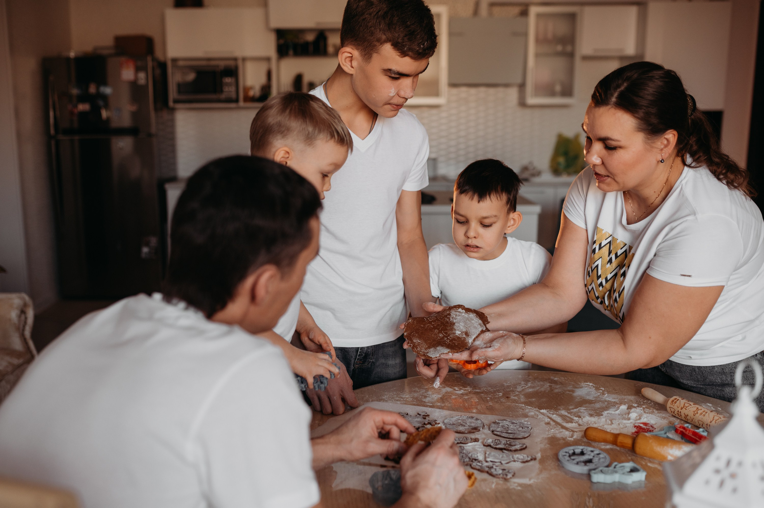 Юлия, Алексей, Тихон, Трофим и Потап. Семейный и детский фотограф в Новосибирске и Краснообске — Анна Ким