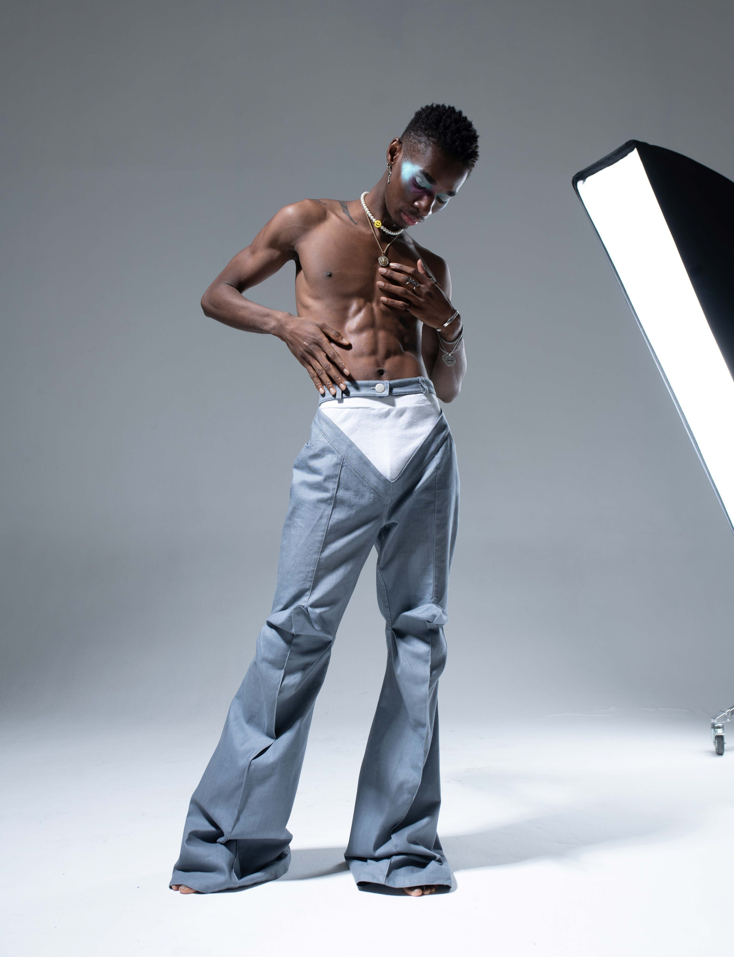 Retouching a full-length portrait