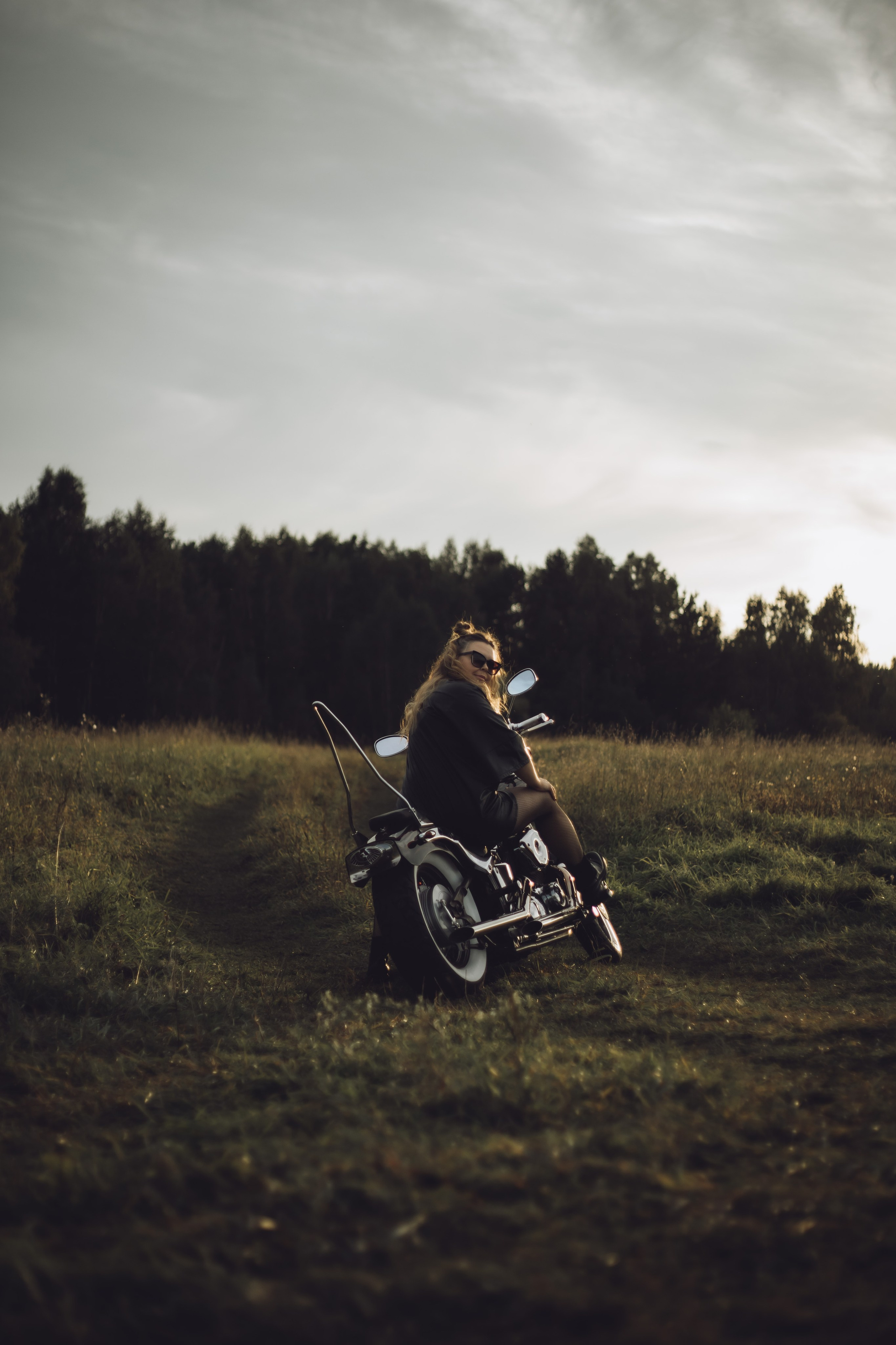 Таня. Байк. Фотограф Анна Шибанова Ангарск-Иркутск