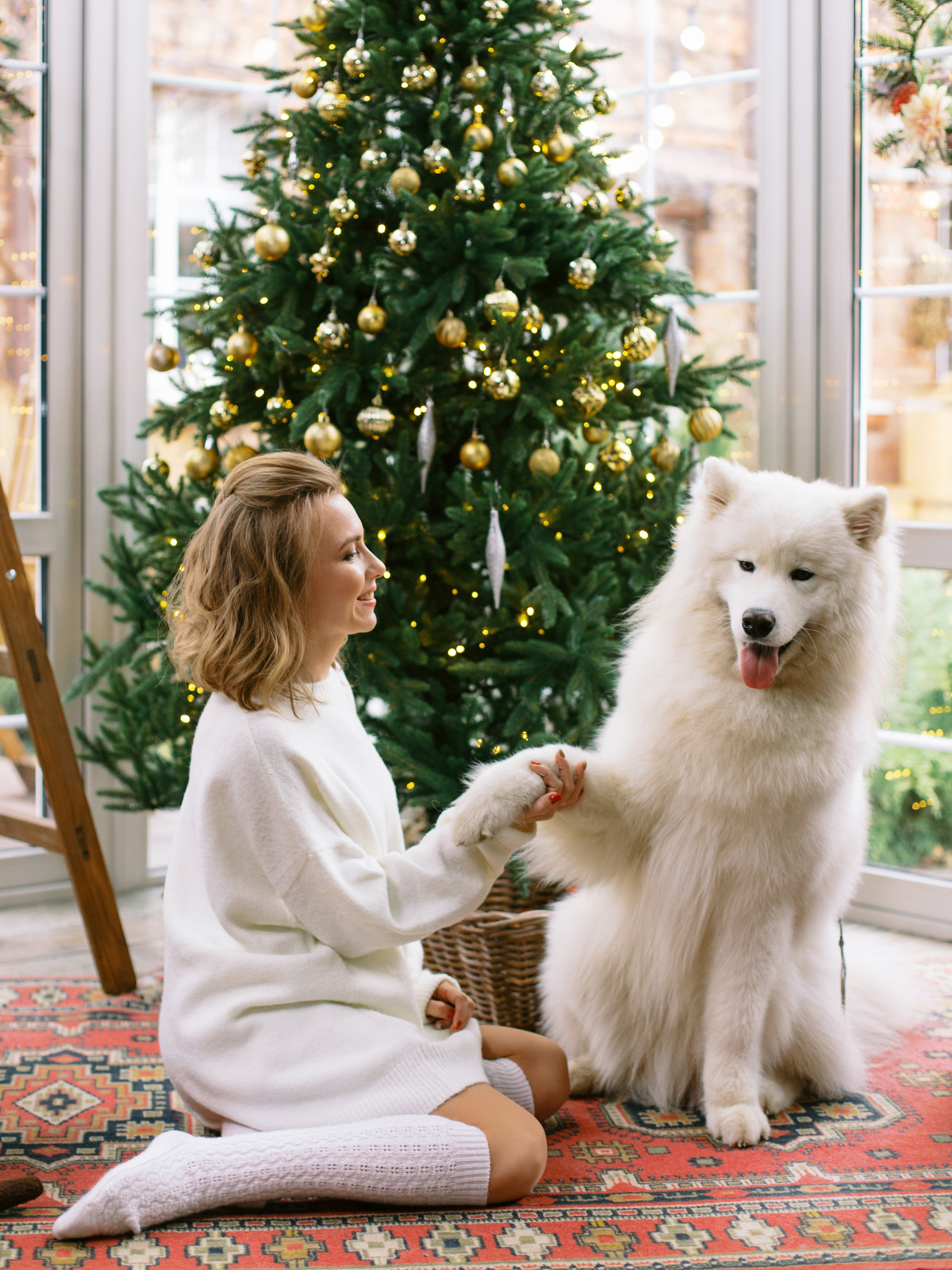 Новогодняя фотосессия в студии в Ростове для Юлии, Эли и Софии