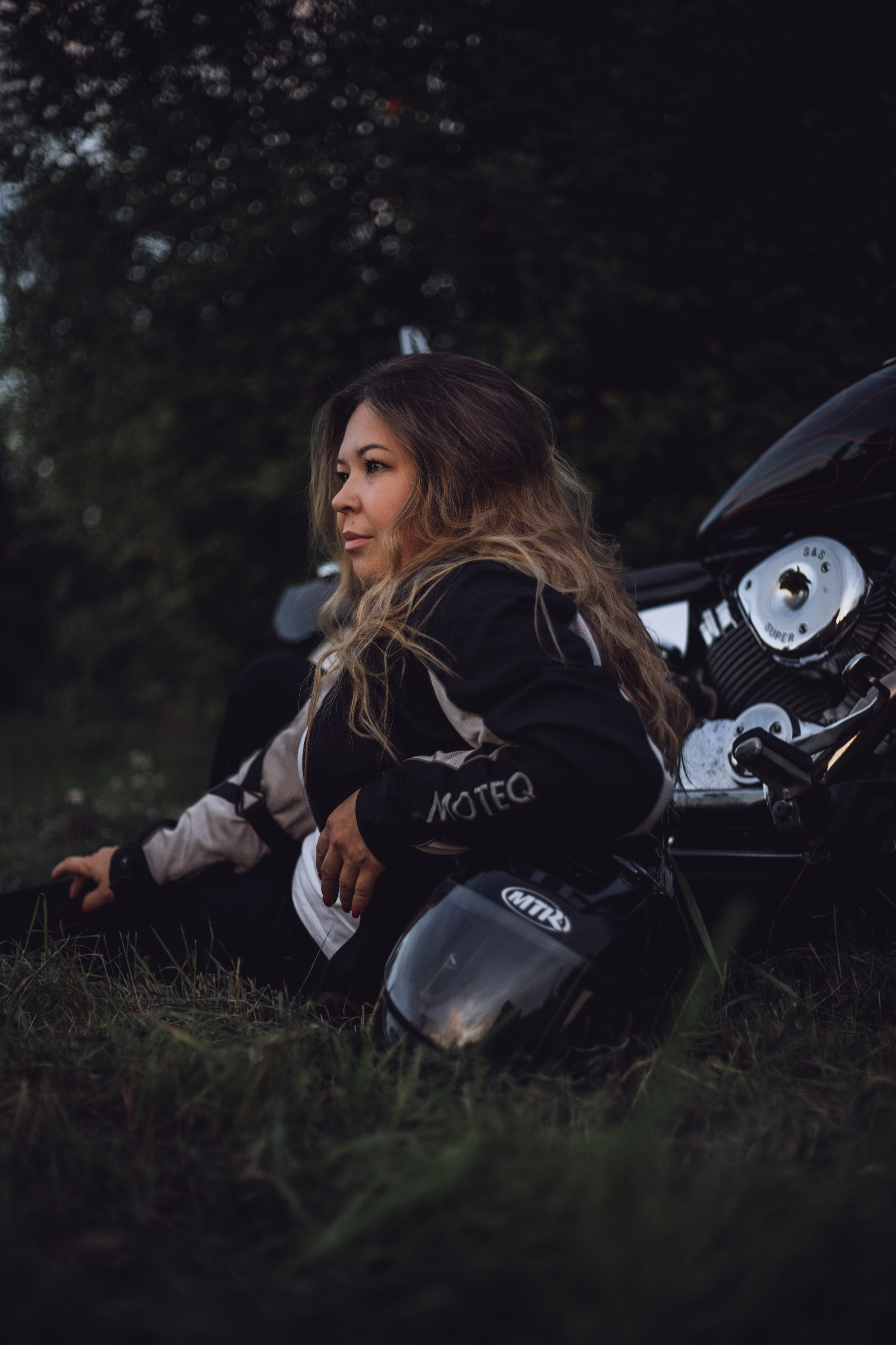 Таня. Байк. Фотограф Анна Шибанова Ангарск-Иркутск