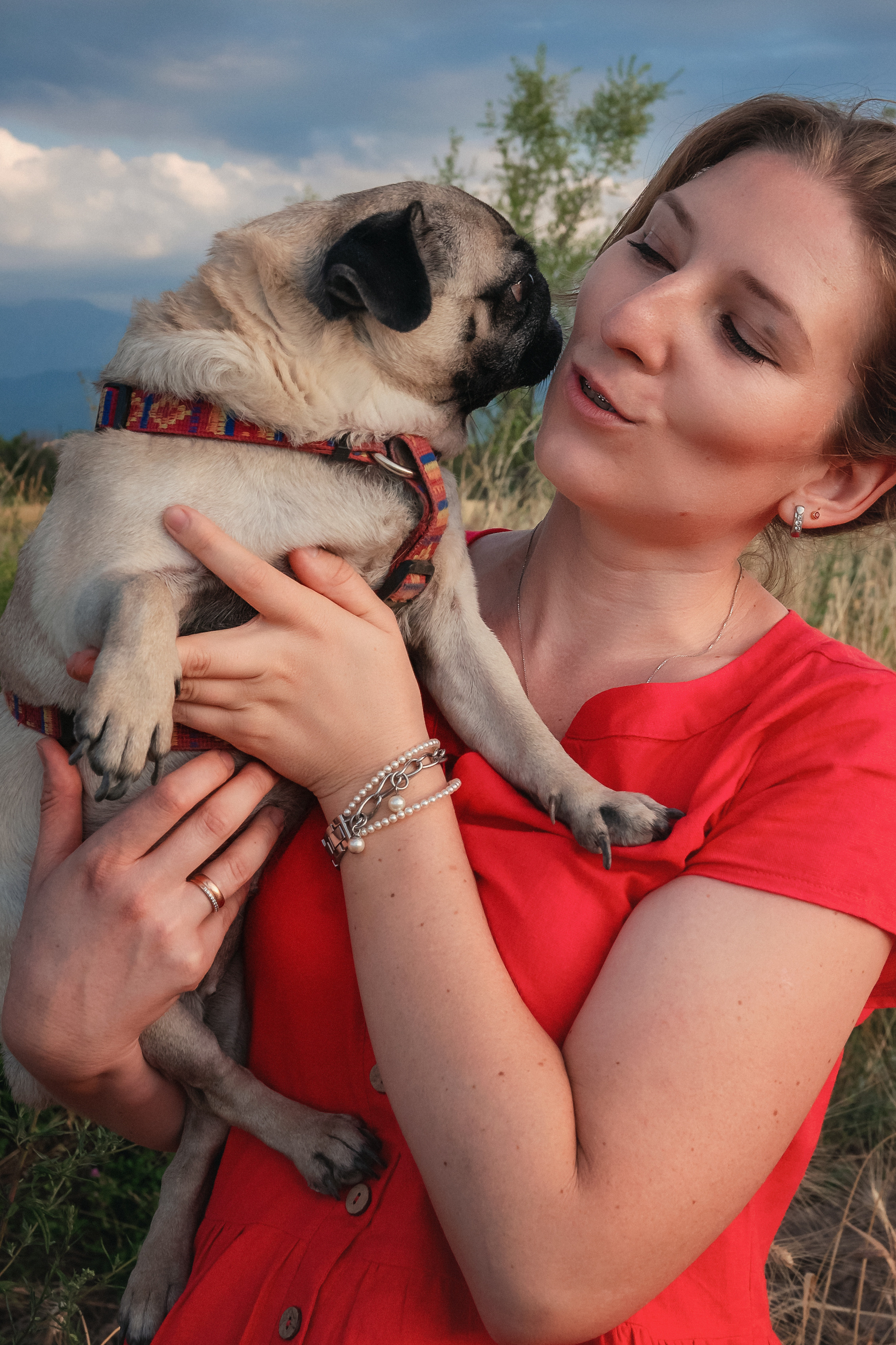 Миша, Настя, Полина и Леша в поле. Семейный фотограф в Алматы Анжелика Али Номан