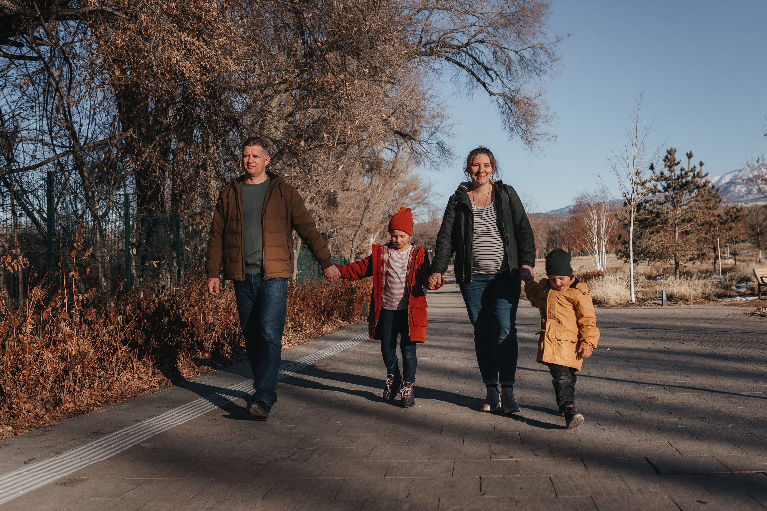 Осень в ботсаду. Семейный фотограф в Алматы Анжелика Али Номан