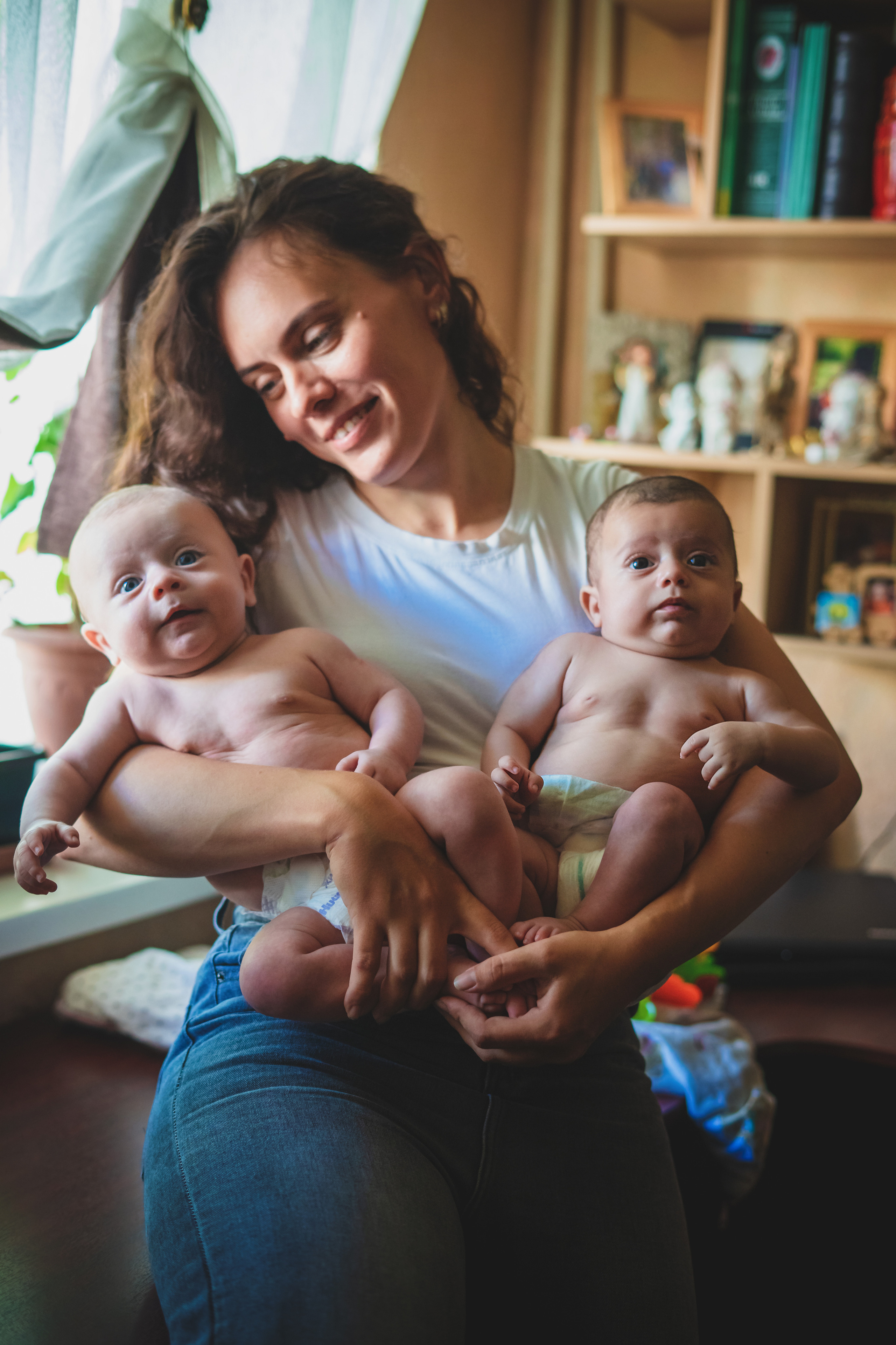 Марина и близнецы. Семейный фотограф в Алматы Анжелика Али Номан