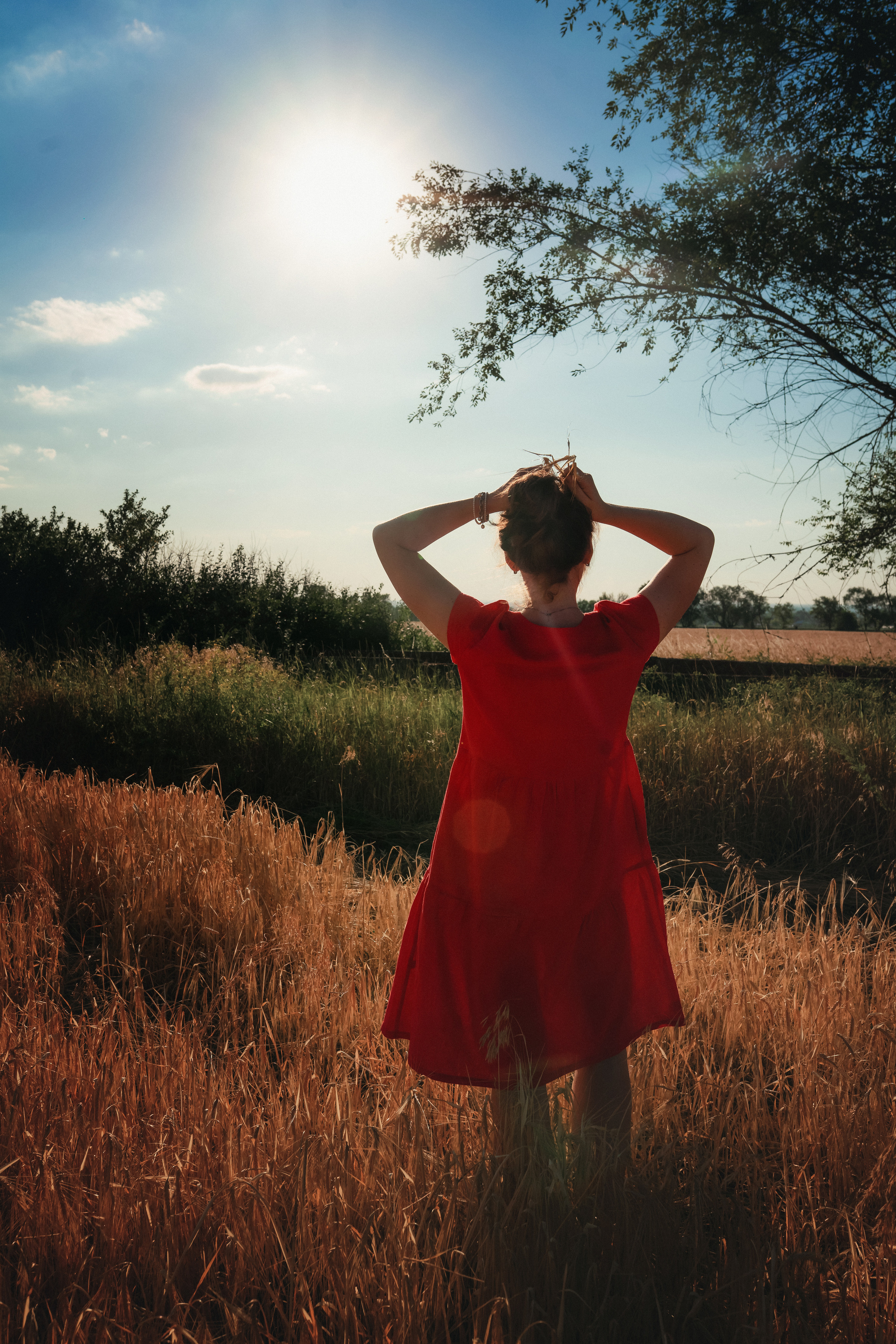 Миша, Настя, Полина и Леша в поле. Семейный фотограф в Алматы Анжелика Али Номан