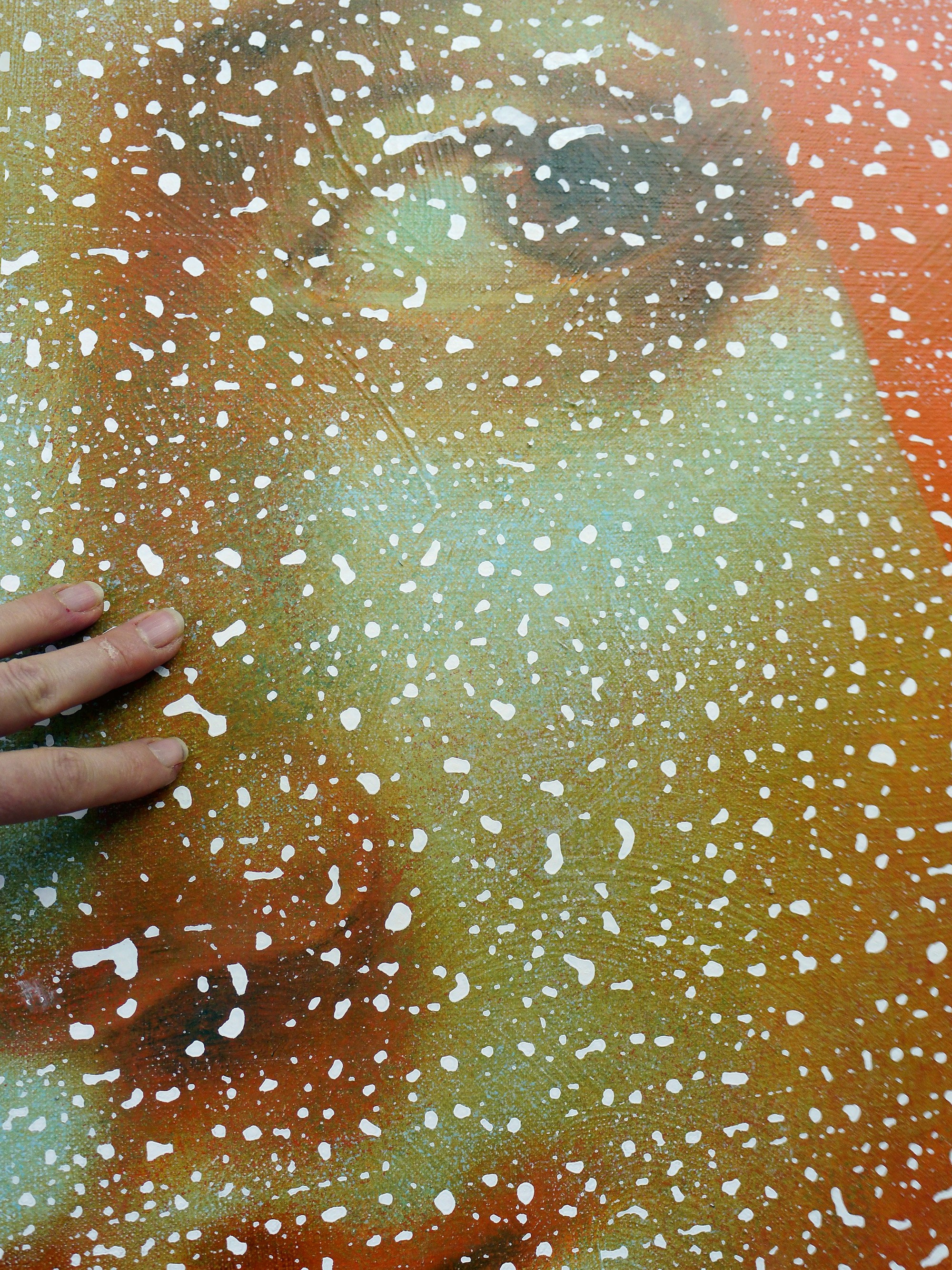 Прекрасная Ферроньера. Художник-абстракционист Ольга Рикун. Москва